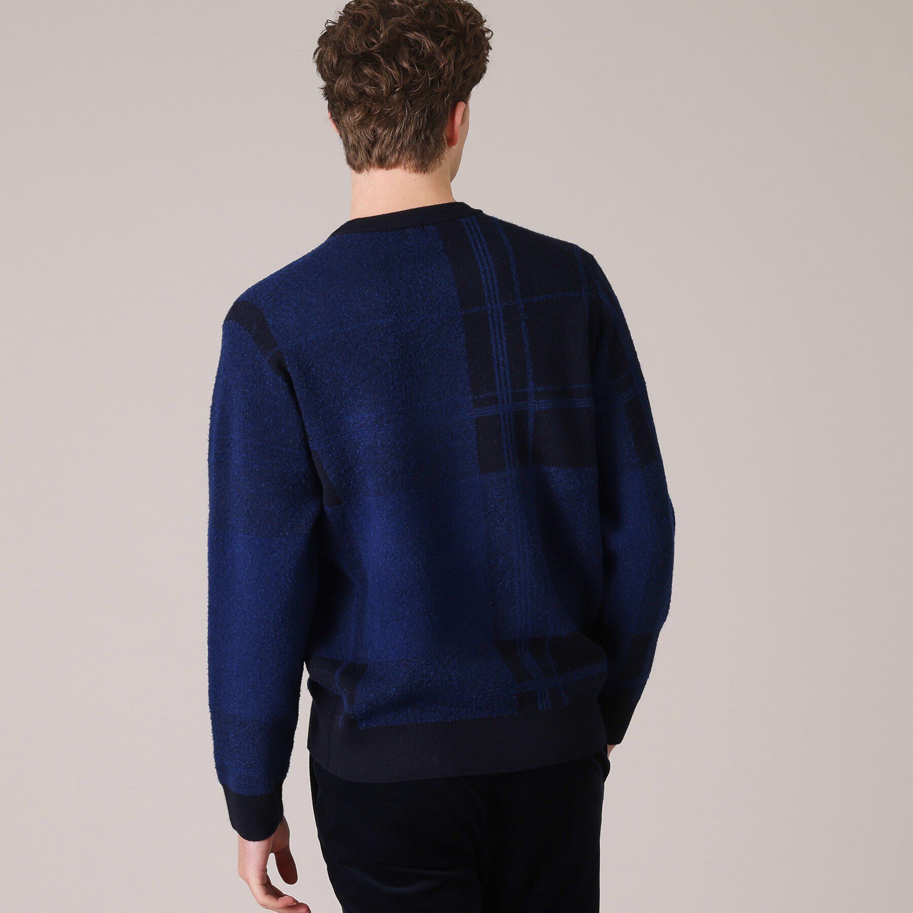 TAKEO KIKUCHI「ビッグチェック プルオーバー ニット」|ニット・セーター|