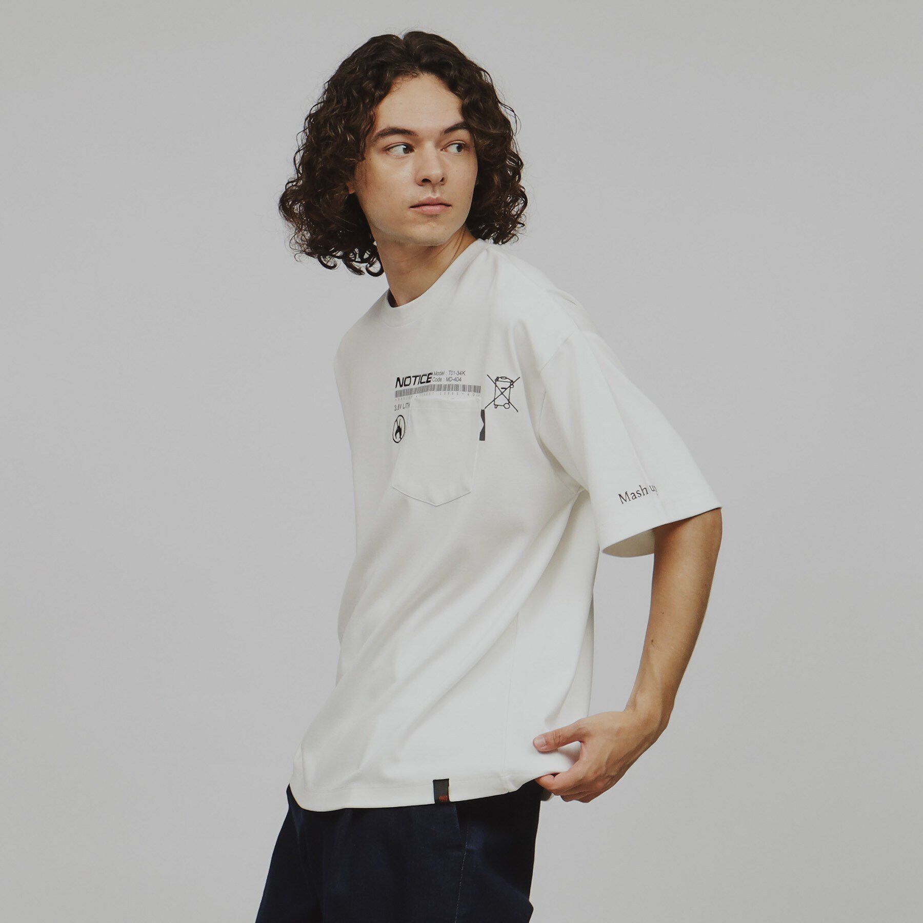 tk.TAKEO KIKUCHI「ノーティスレタードエンブロTシャツ」|Tシャツ・カットソー|