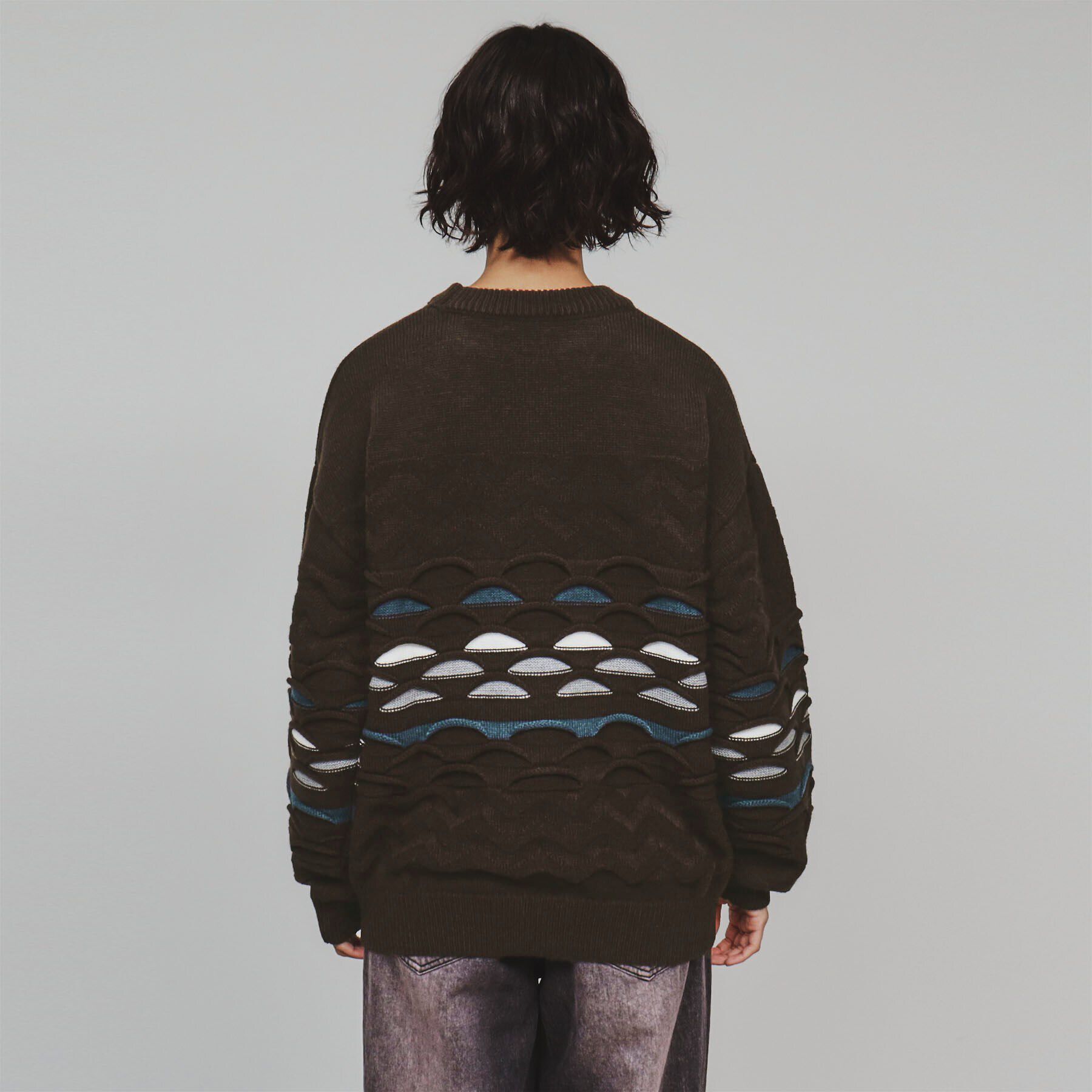 tk.TAKEO KIKUCHI「クージー柄ニットプルオーバー」|ニット・セーター|