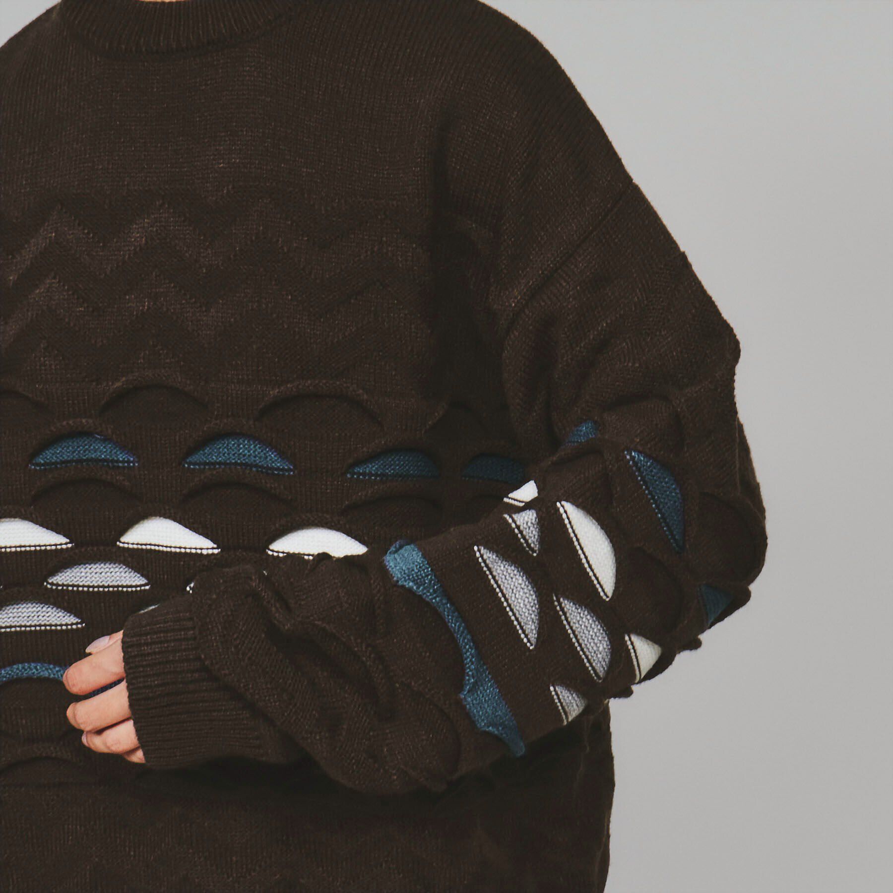 tk.TAKEO KIKUCHI「クージー柄ニットプルオーバー」|ニット・セーター|