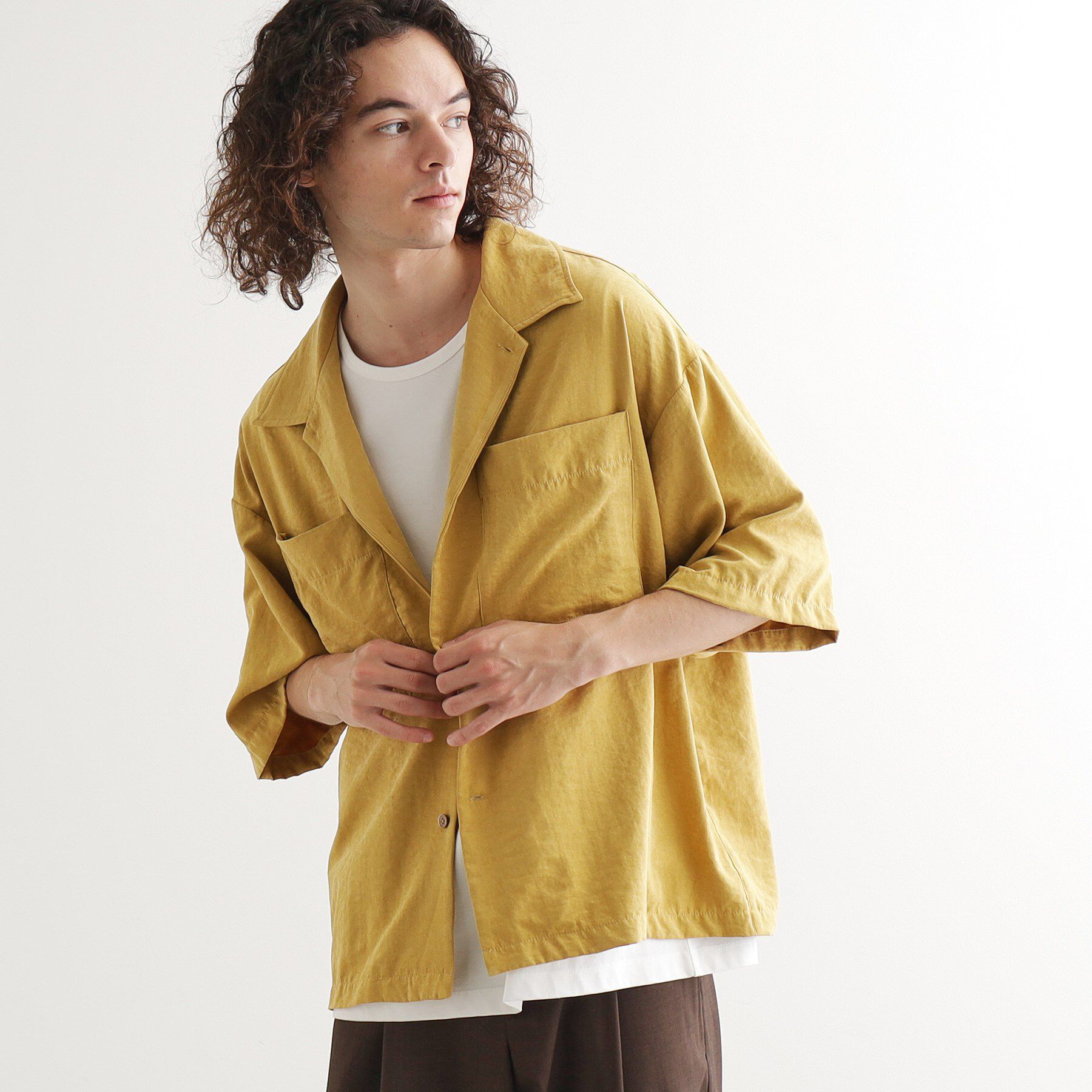 tk.TAKEO KIKUCHI「ヴィンテージライククロップドシャツ」|シャツ・ブラウス|