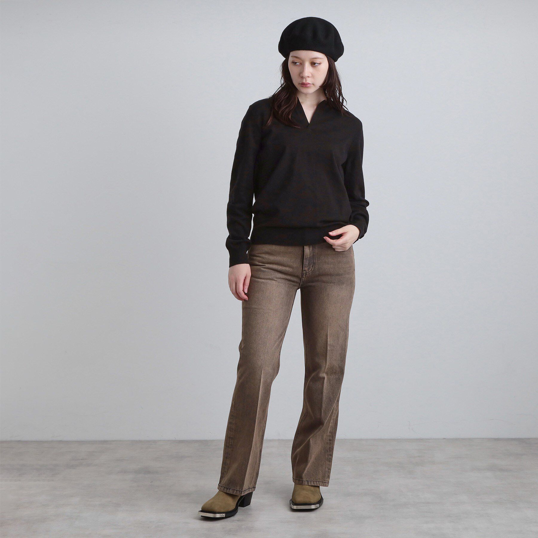 tk.TAKEO KIKUCHI「フレアデニムパンツ」|デニム|