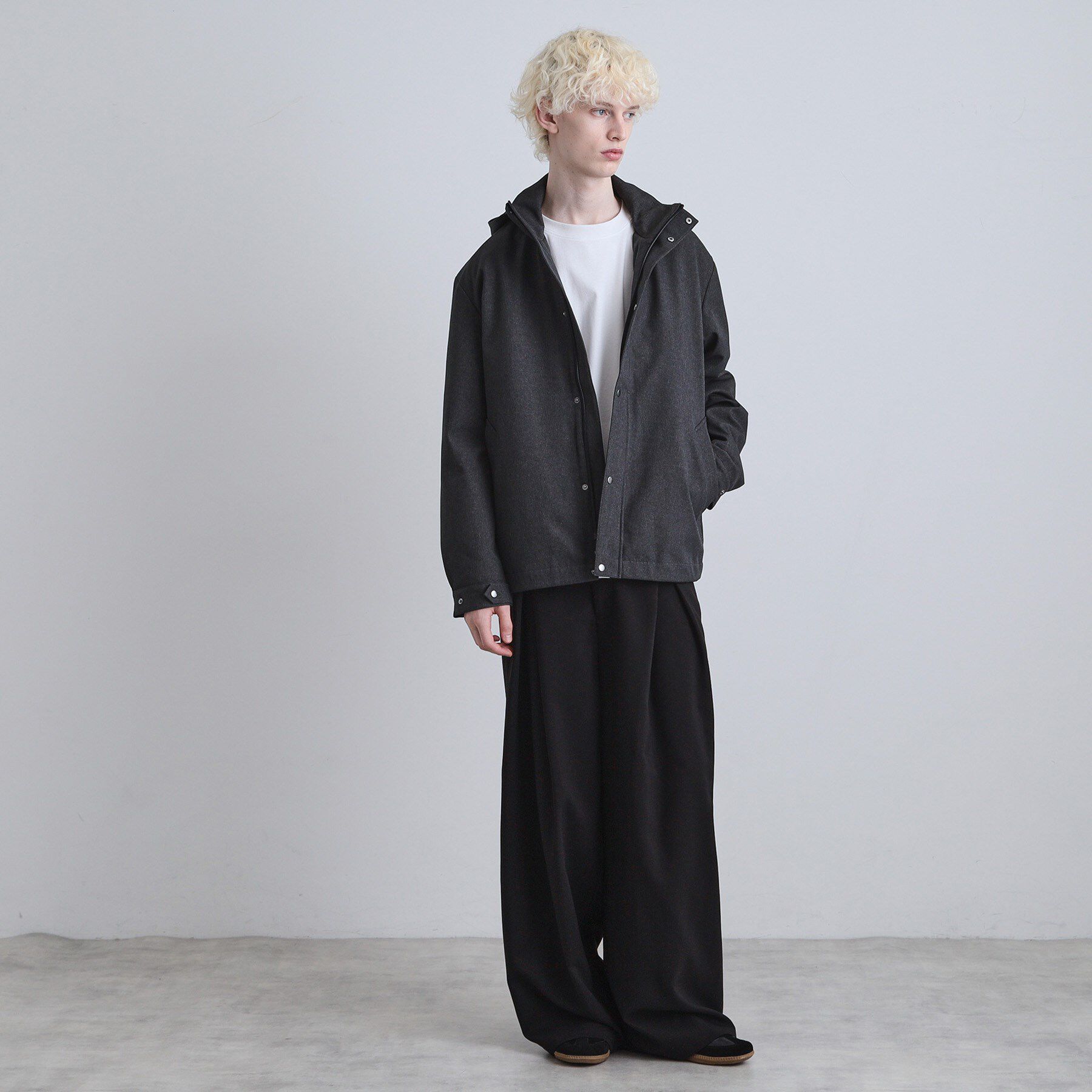 tk.TAKEO KIKUCHI「【3WAY】ウール調サキソニーフードブルゾン」|ブルゾン・スタジャン|