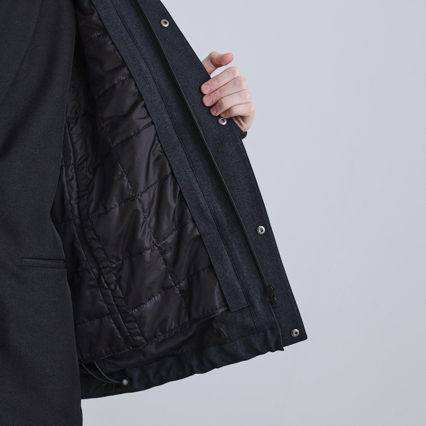 tk.TAKEO KIKUCHI「【3WAY】ウール調サキソニーフードブルゾン」|ブルゾン・スタジャン|