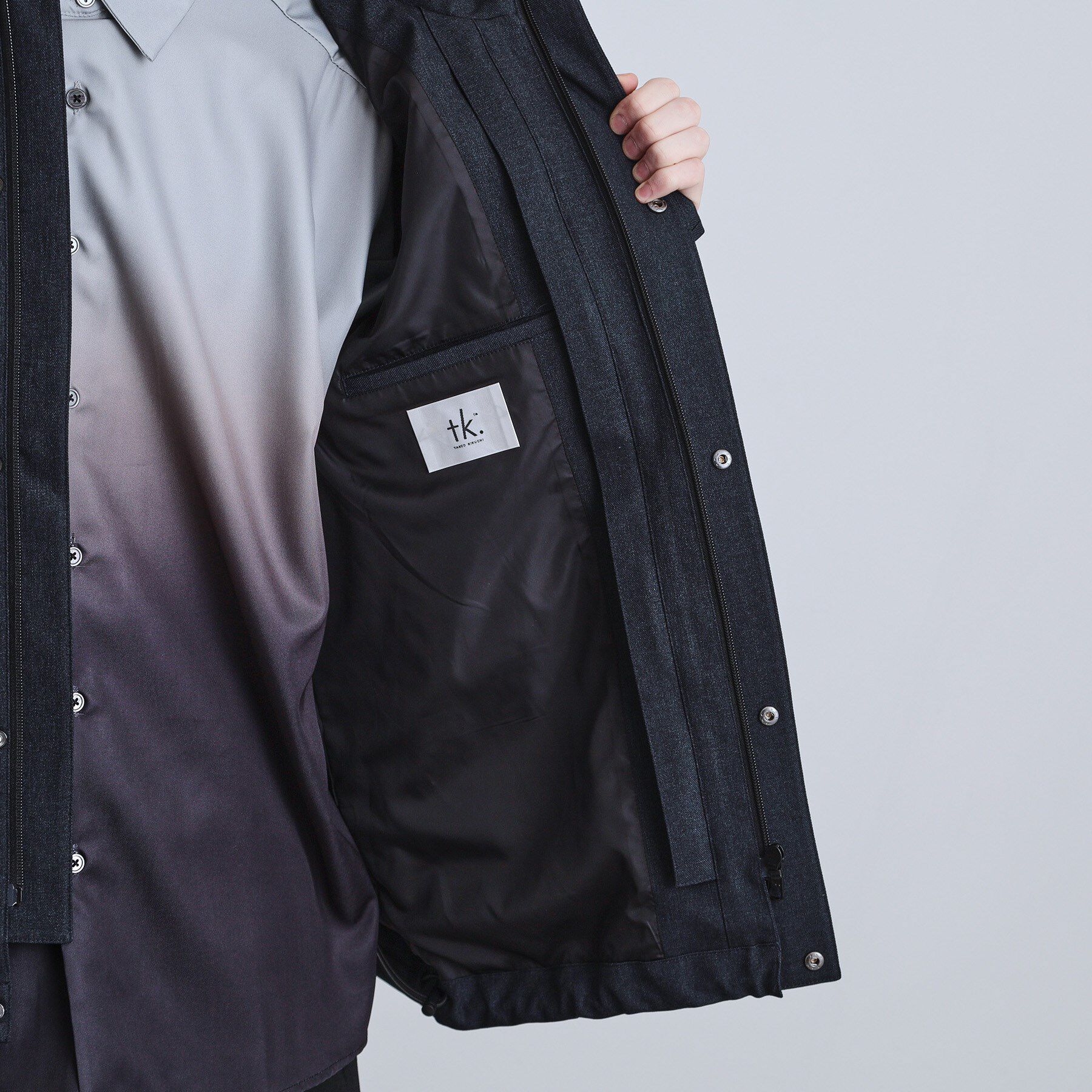 tk.TAKEO KIKUCHI「【3WAY】ウール調サキソニーフードブルゾン」|ブルゾン・スタジャン|