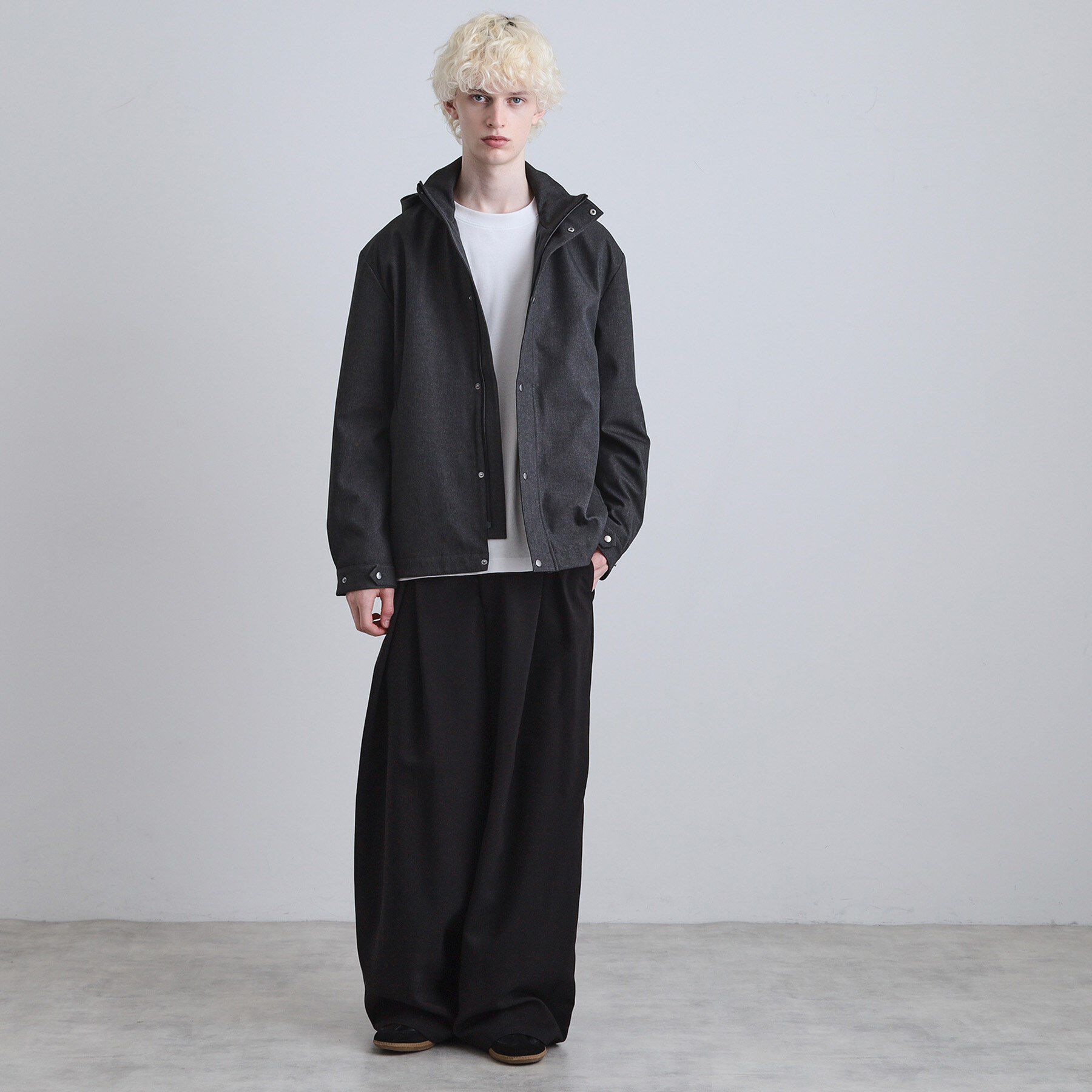 tk.TAKEO KIKUCHI「【3WAY】ウール調サキソニーフードブルゾン」|ブルゾン・スタジャン|