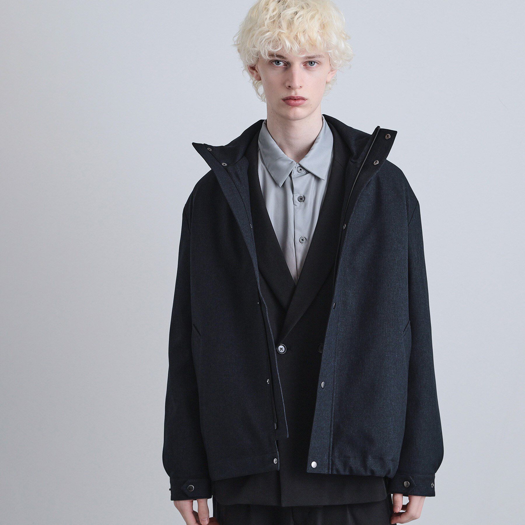 tk.TAKEO KIKUCHI「【3WAY】ウール調サキソニーフードブルゾン」|ブルゾン・スタジャン|