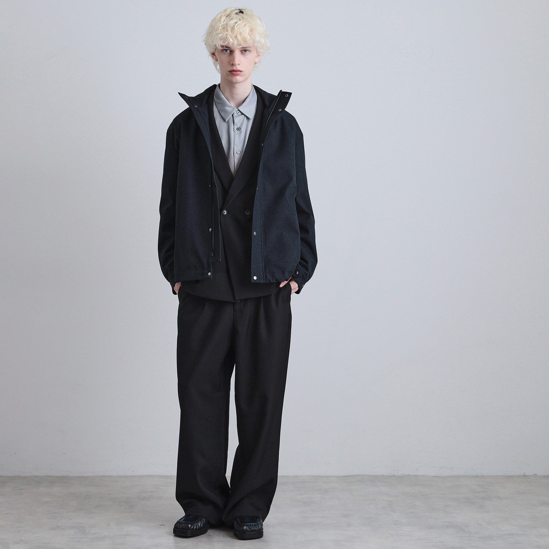 tk.TAKEO KIKUCHI「【3WAY】ウール調サキソニーフードブルゾン」|ブルゾン・スタジャン|