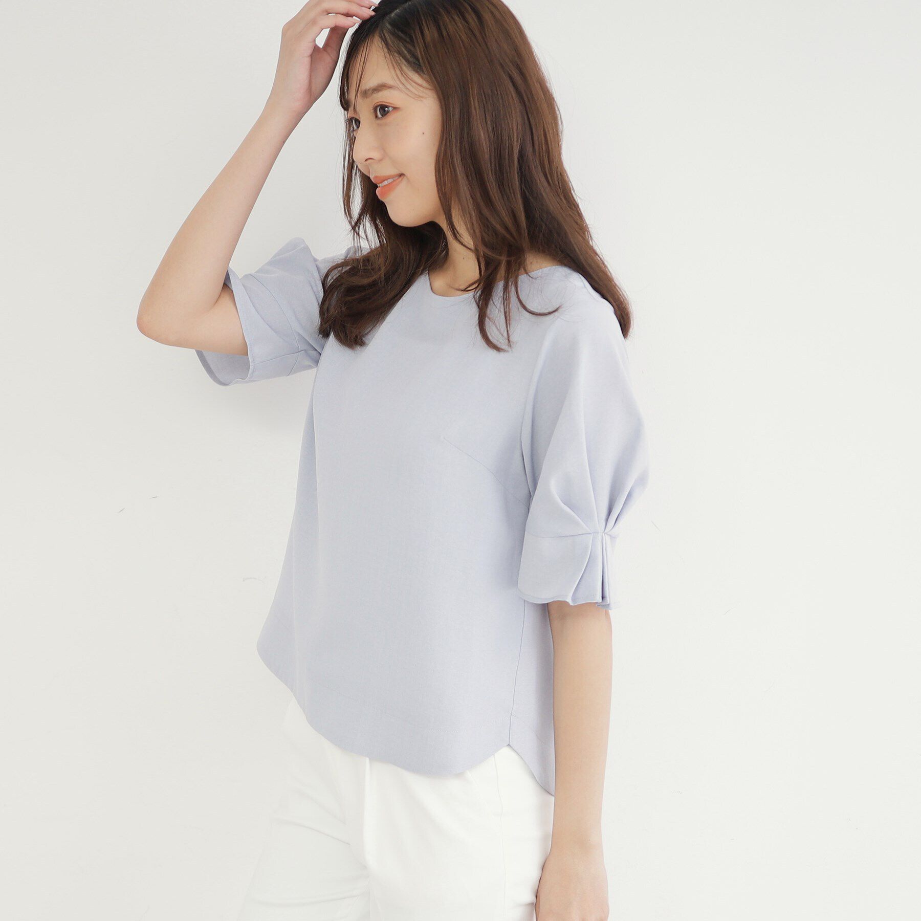 index「《新色追加》タックスリーブブラウス【洗濯機洗い可/吸水速乾/防シワ/抗ピル】」|シャツ・ブラウス|