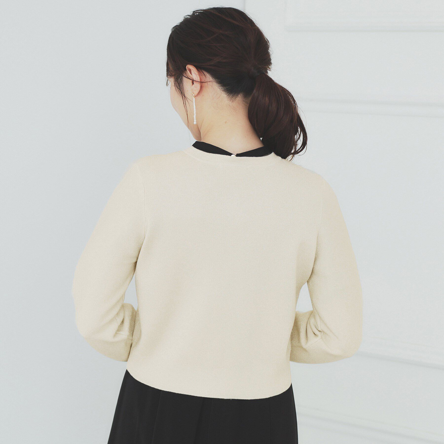 index「ラメビジューカーディガン【洗濯機洗い可】」|カーディガン|