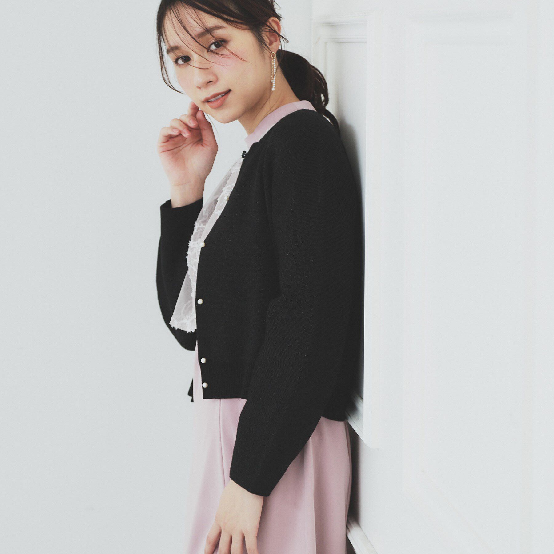 index「ラメビジューカーディガン【洗濯機洗い可】」|カーディガン|