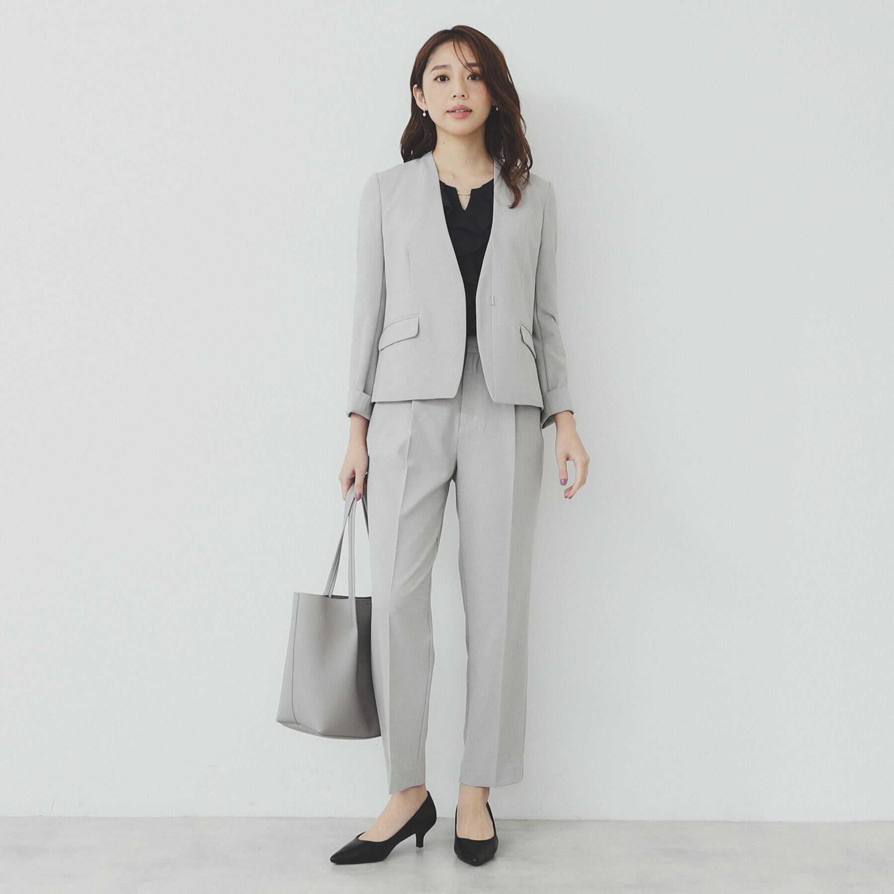 index「ストレッチテーパードパンツ/セットアップ対応可【洗濯機洗い可/イージーアイロン/抗ピル】」|その他|