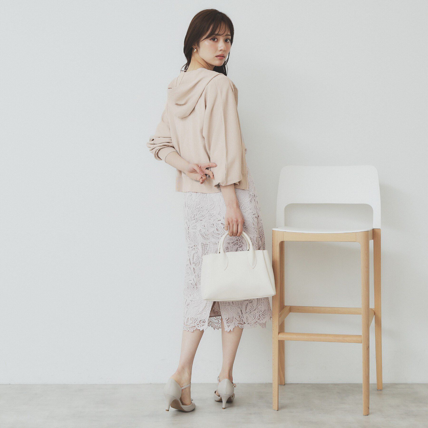 index「ドルマンジップラメパーカ【洗濯機洗い可】」|パーカー|