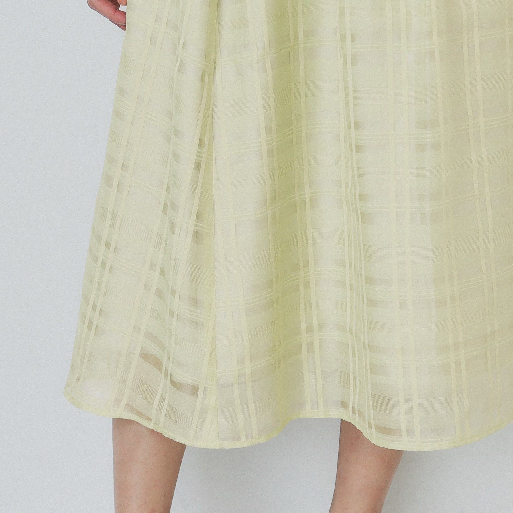 index「シアーチェックタックフレアスカート【洗濯機洗い可/イージーアイロン】」|スカート|