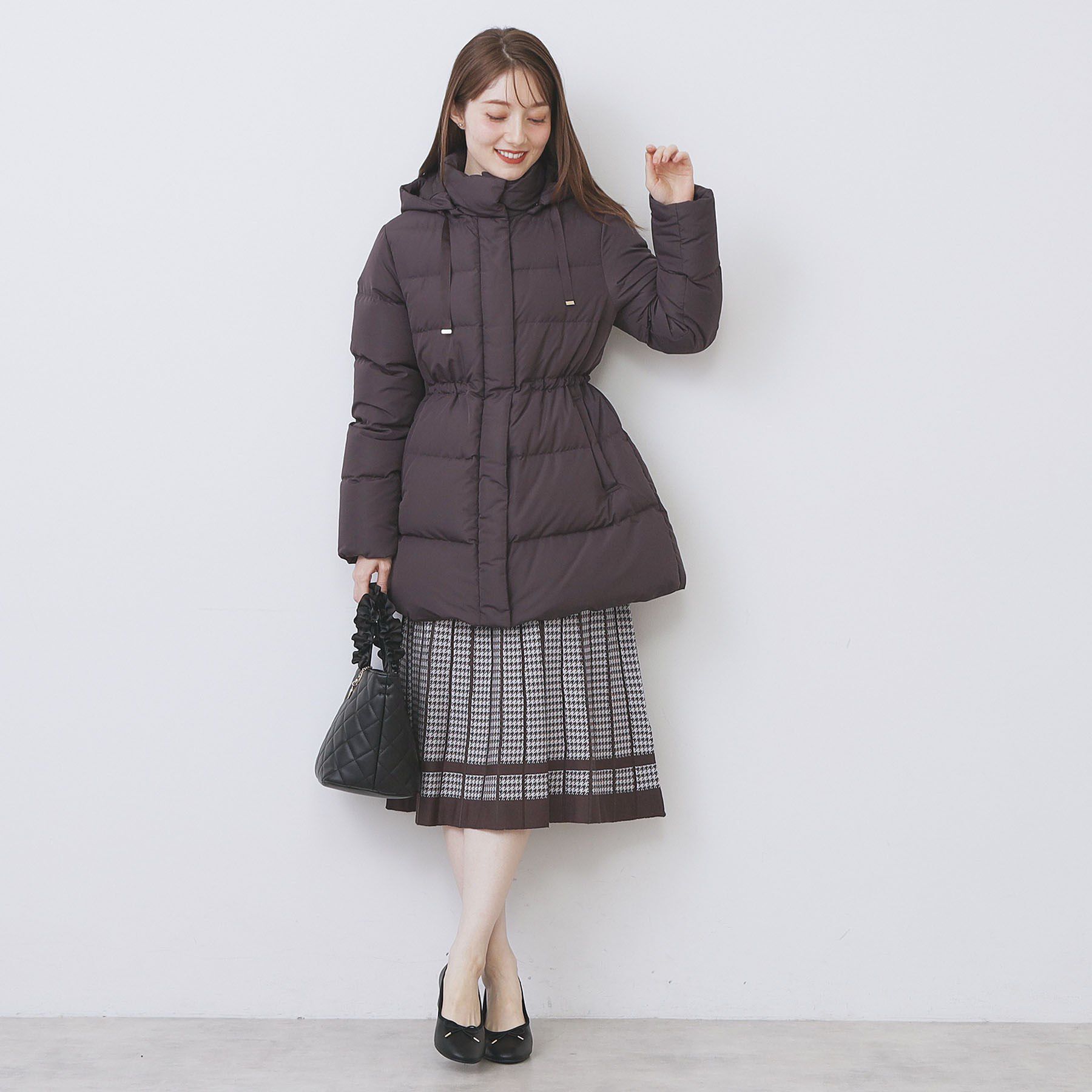 index「KAWADAダウンドロストミドルコート【撥水/洗濯機OK/2WAY/静電気防止裏地】《XS～3L》」|ダウン|