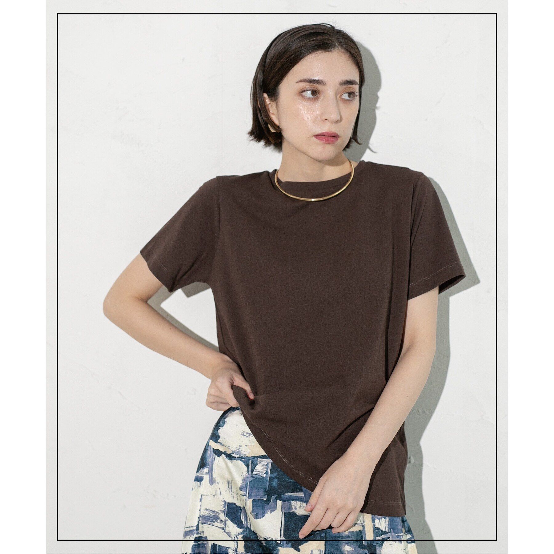 OPAQUE.CLIP「ベーシックTシャツ【接触冷感／UVケア／汗染み防止】」|Tシャツ・カットソー|