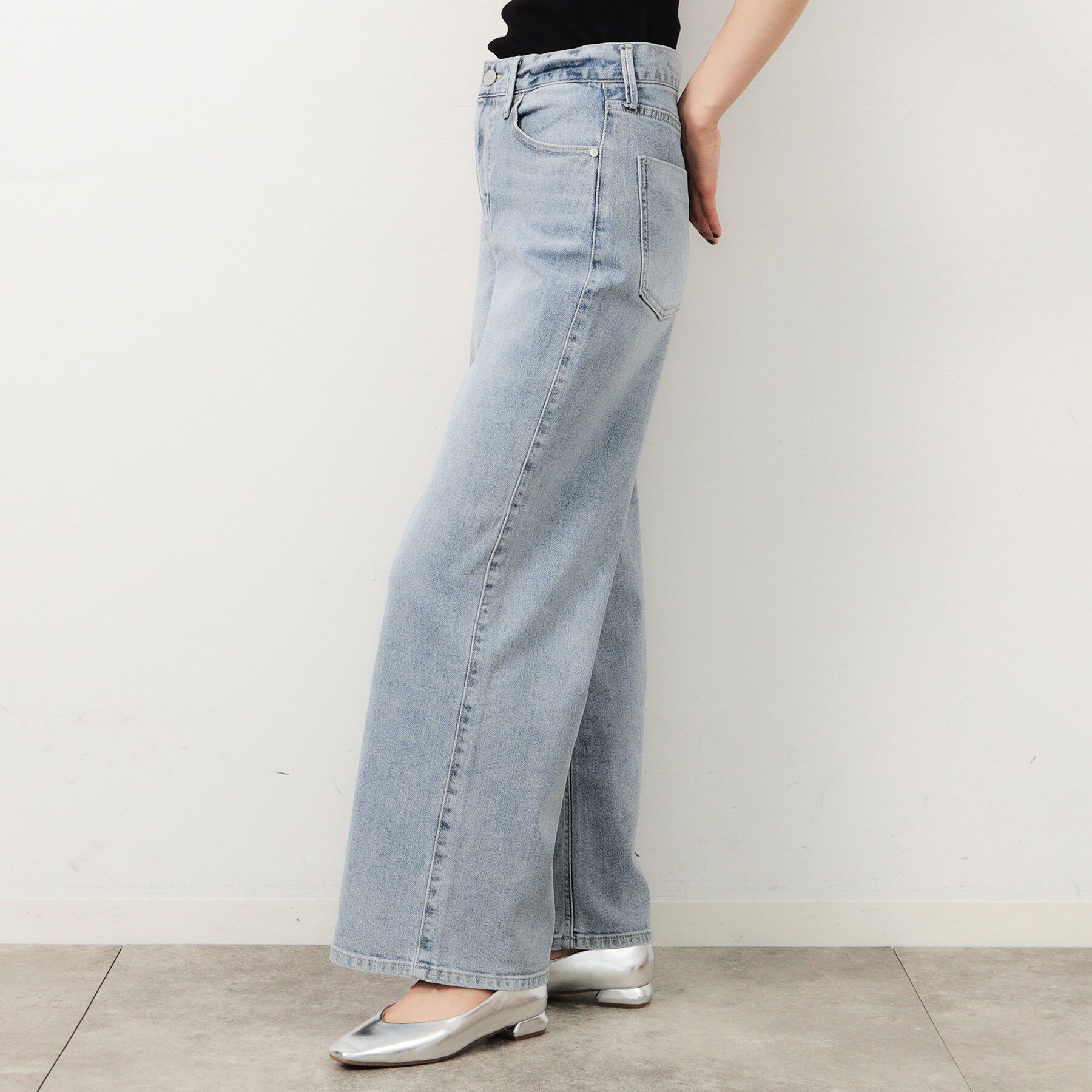 OPAQUE.CLIP「ストレッチバギーデニム／オーガニックコットン混【洗濯機洗い可】」|その他|