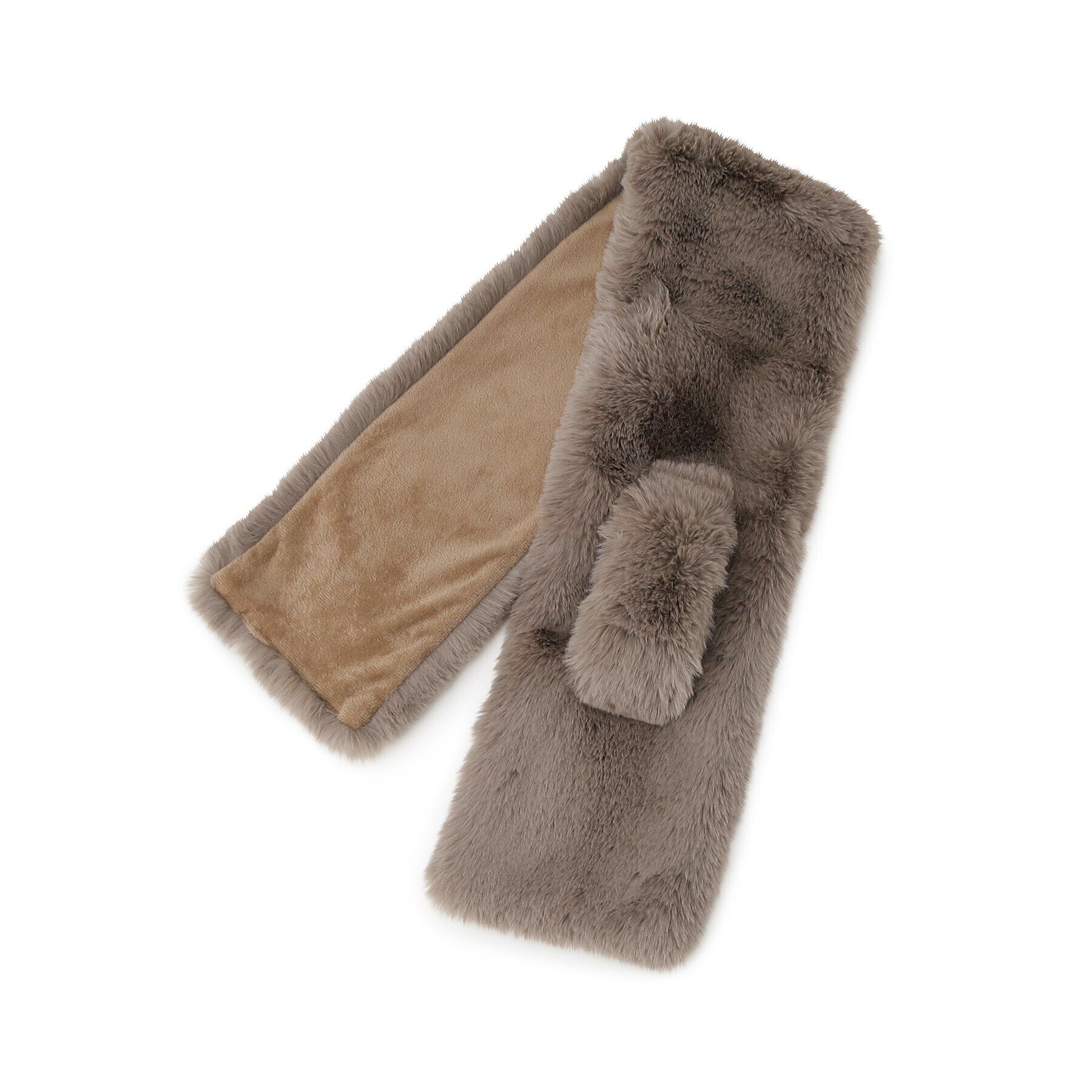 OPAQUE.CLIP「フェイクファー差し込みティペット」|ストール|