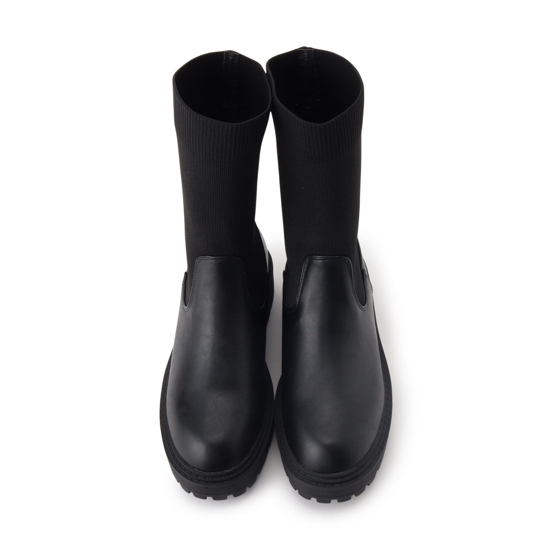 OPAQUE.CLIP「【抗菌防臭加工】厚底サイドゴアブーツ」|ショートブーツ|