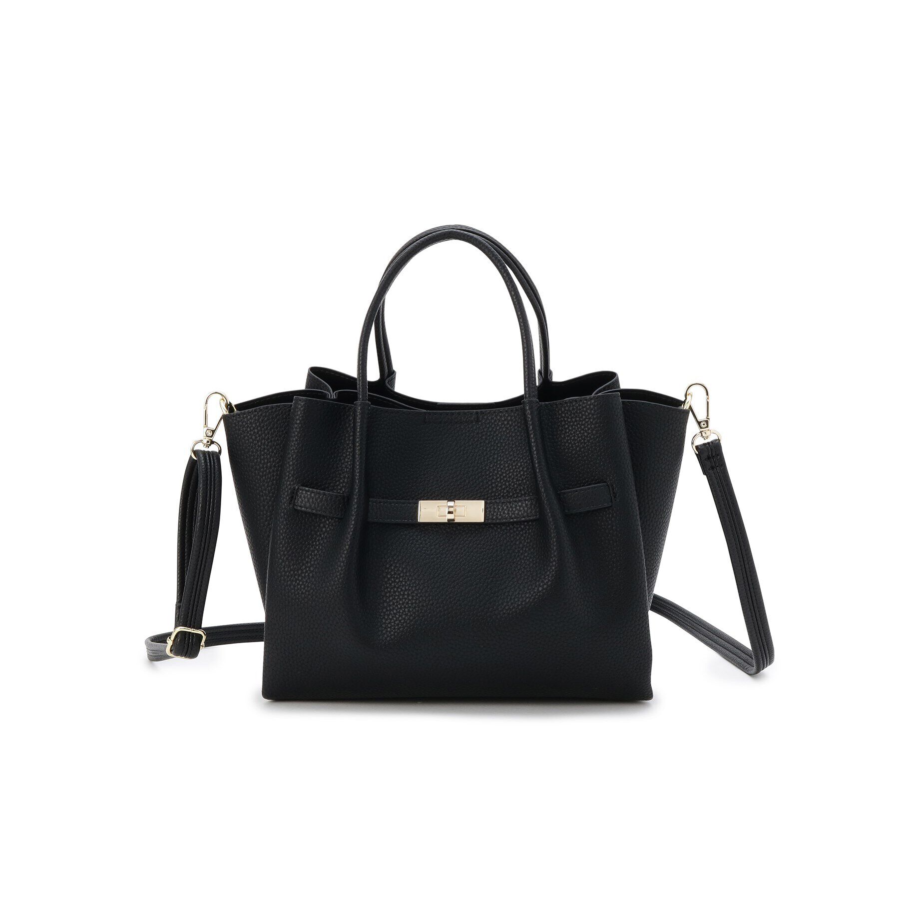 OPAQUE.CLIP「【軽量／2WAY／通勤対応】フロントベルトデザインミドルトートバッグ」|トートバッグ|