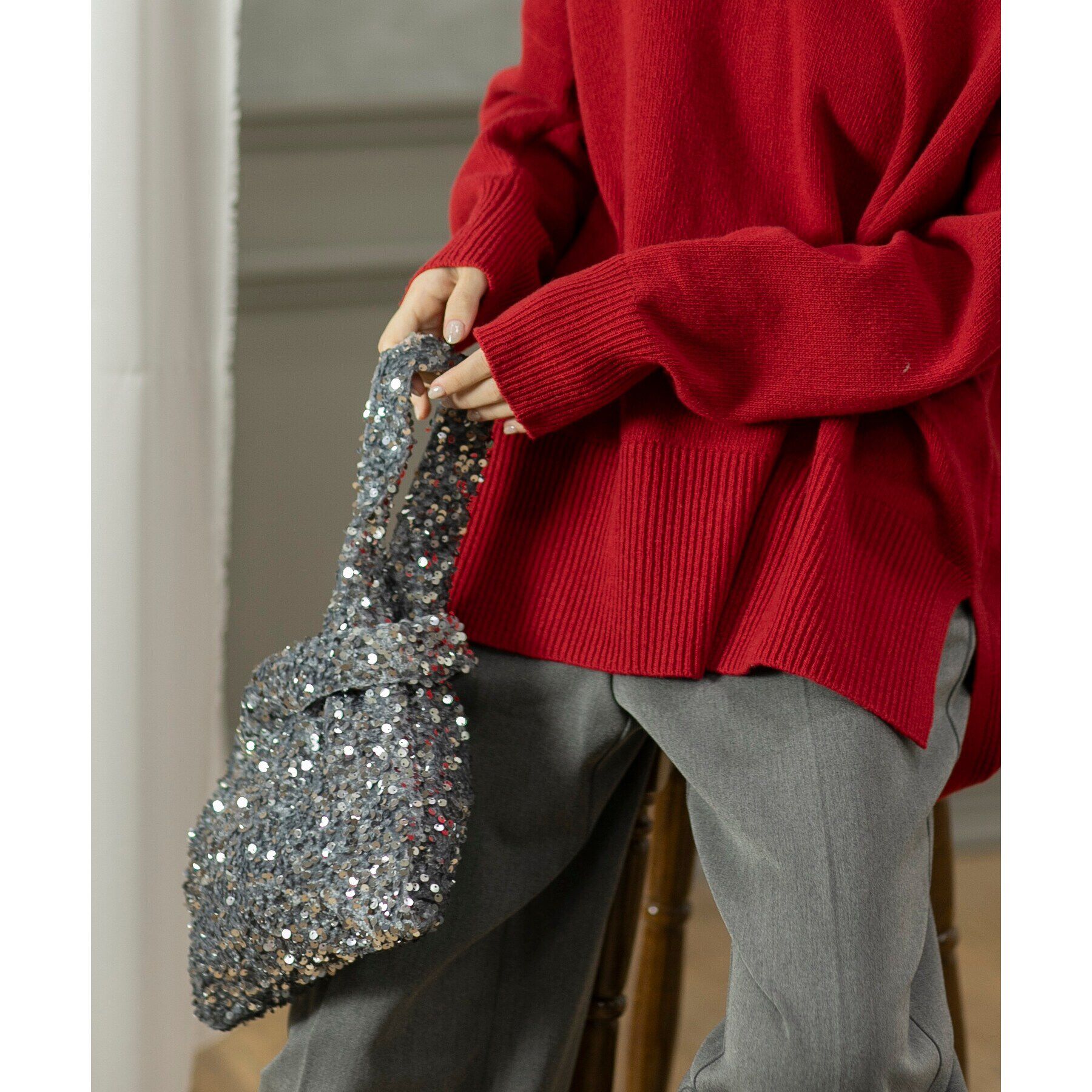 OPAQUE.CLIP「スパンコールハンドバッグ」|ハンドバッグ|