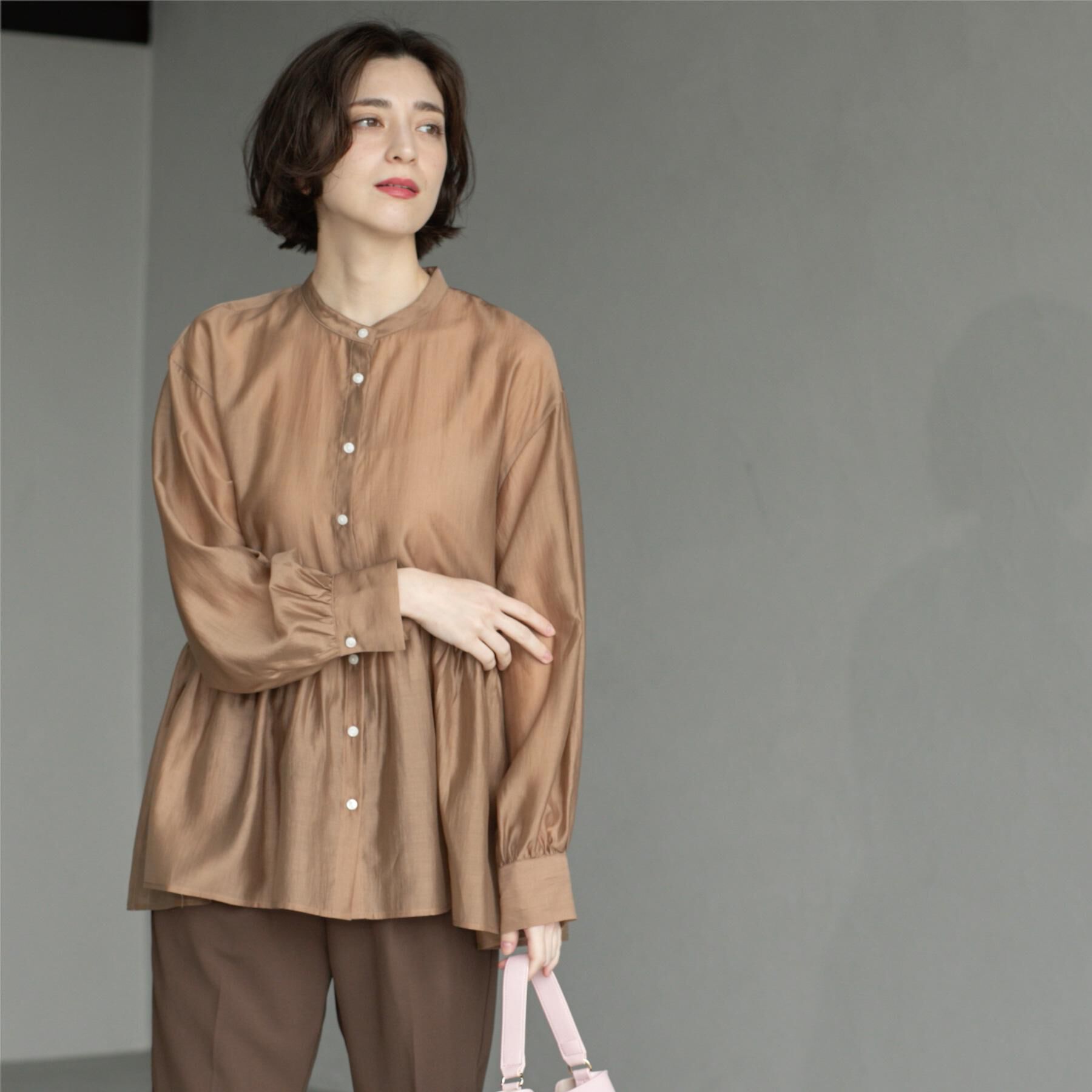 OPAQUE.CLIP「シアーペプラムブラウス【洗濯機洗い可】」|シャツ・ブラウス|