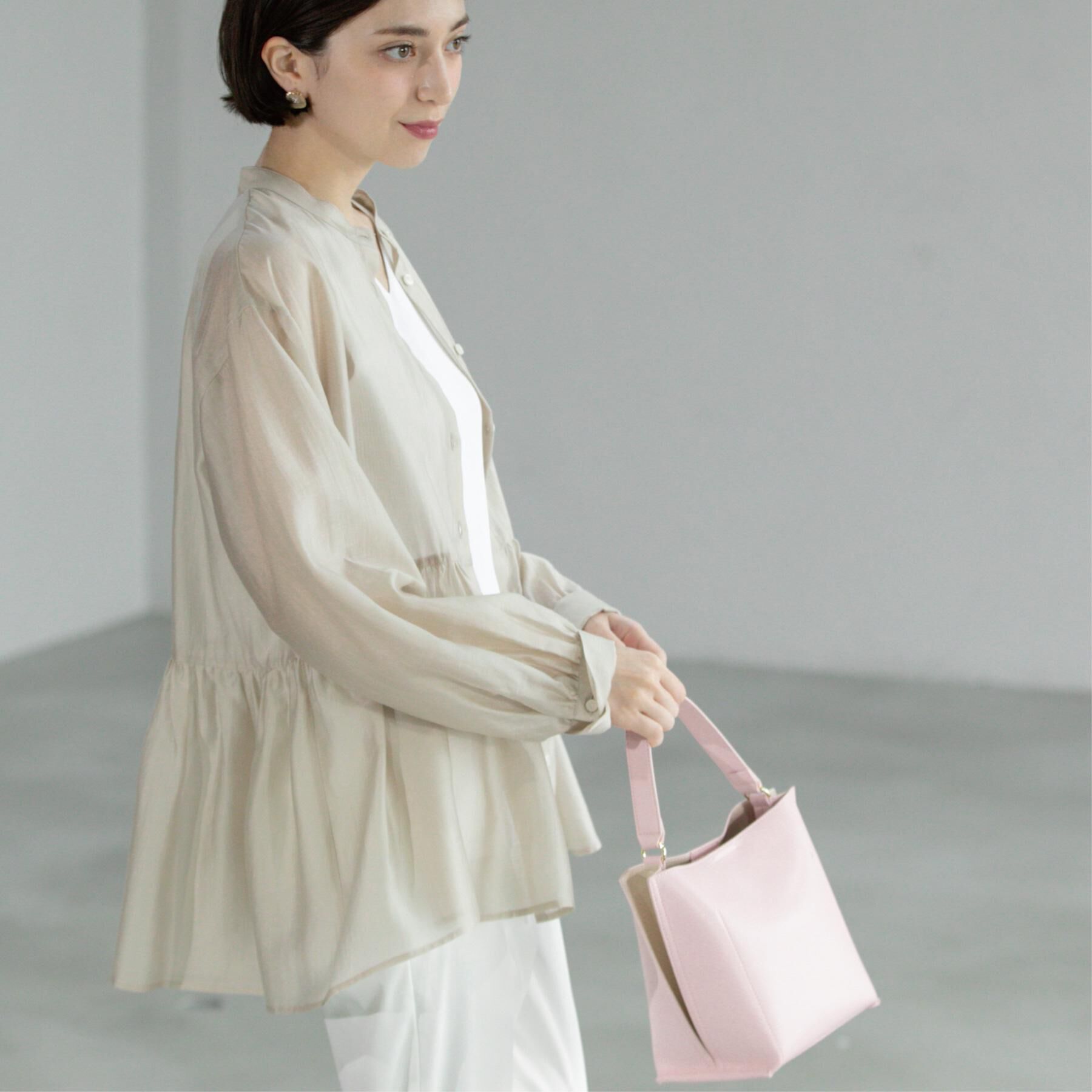 OPAQUE.CLIP「シアーペプラムブラウス【洗濯機洗い可】」|シャツ・ブラウス|