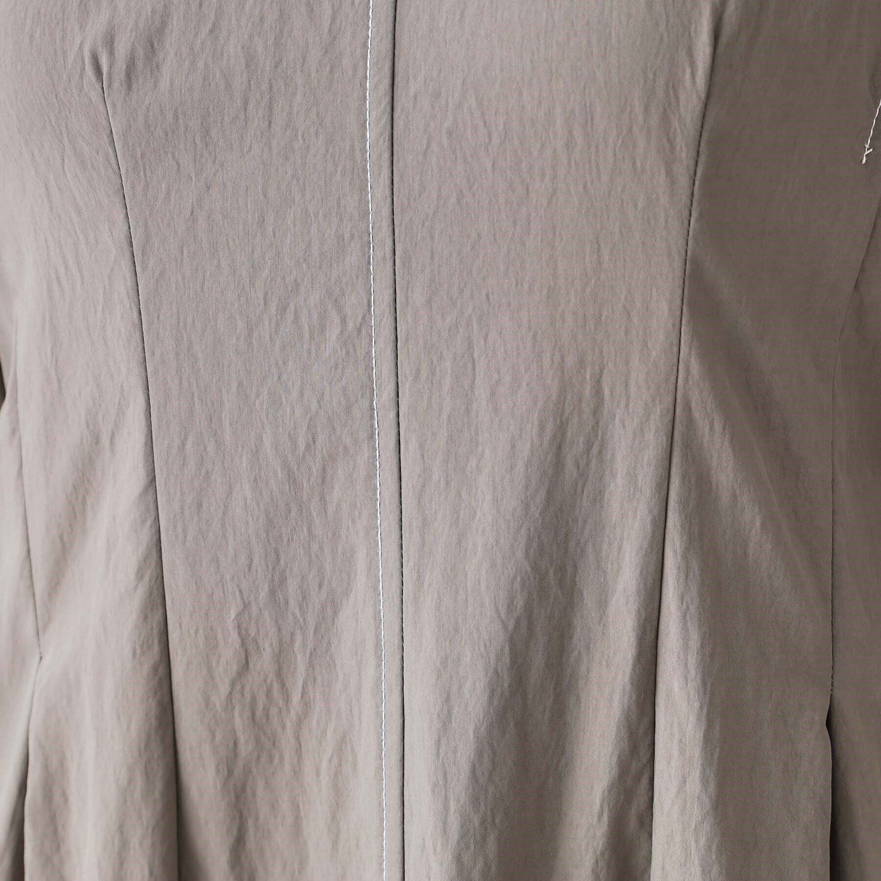 OPAQUE.CLIP「配色ボリュームタックスリーブワンピース【洗濯機洗い可】」|ワンピース|