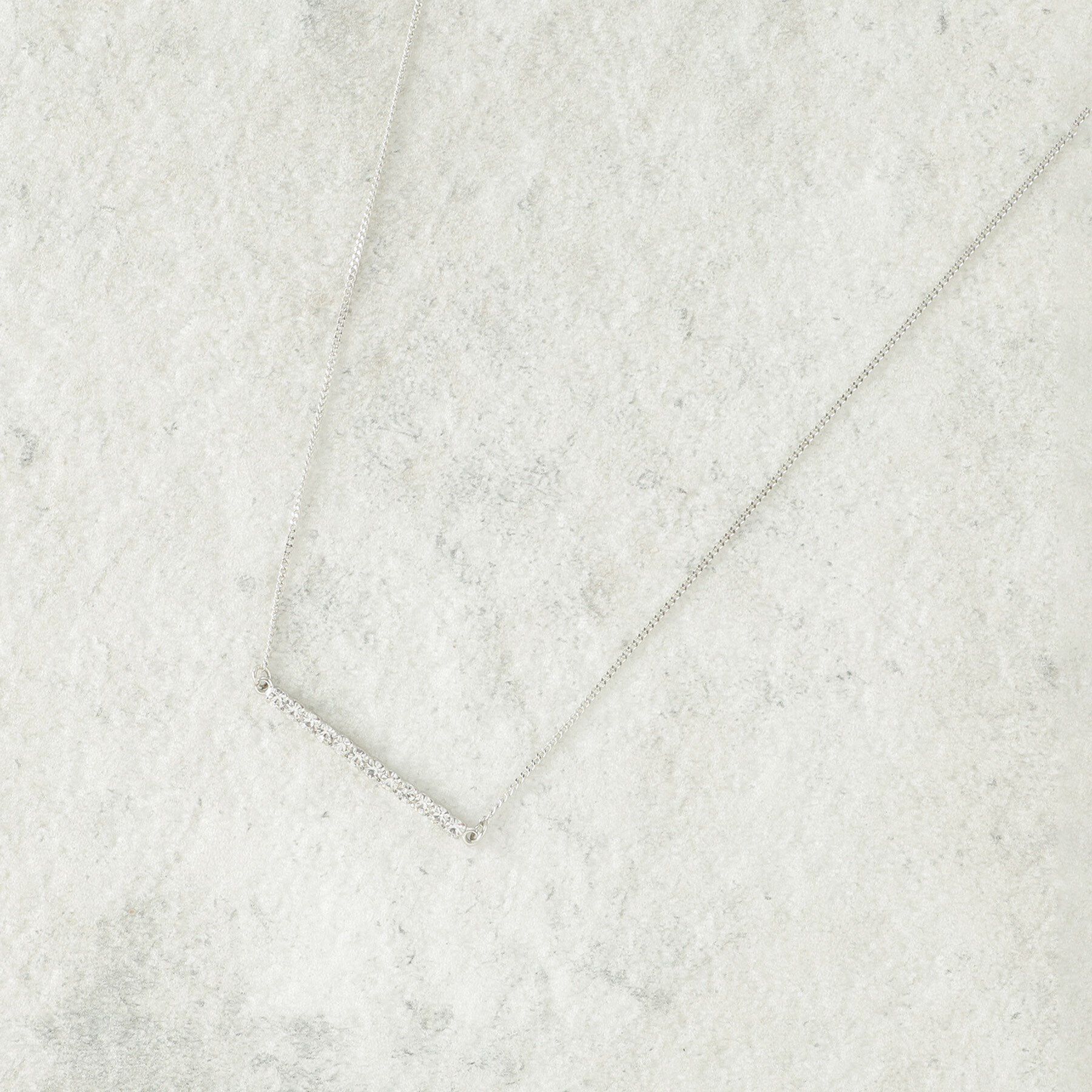 OPAQUE.CLIP「ビジューラインネックレス」|ネックレス|シルバー(006)