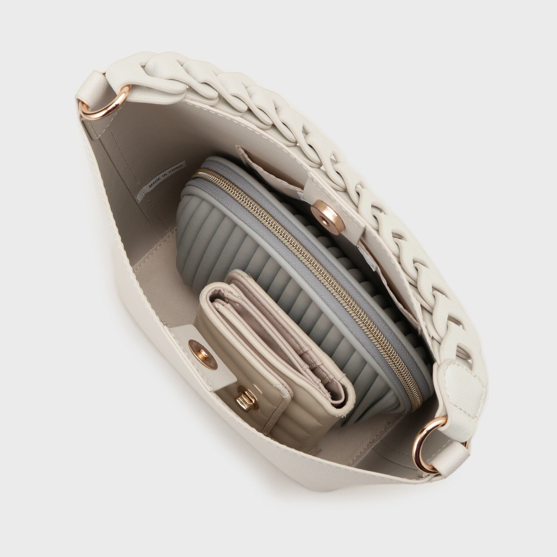 OPAQUE.CLIP「【2WAY】デザインハンドルバッグ」|ショルダー・メッセンジャー|