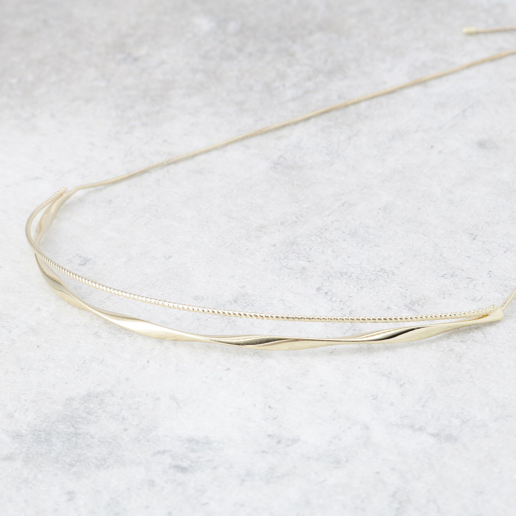 OPAQUE.CLIP「2タイプバー スライドネックレス」|ネックレス|