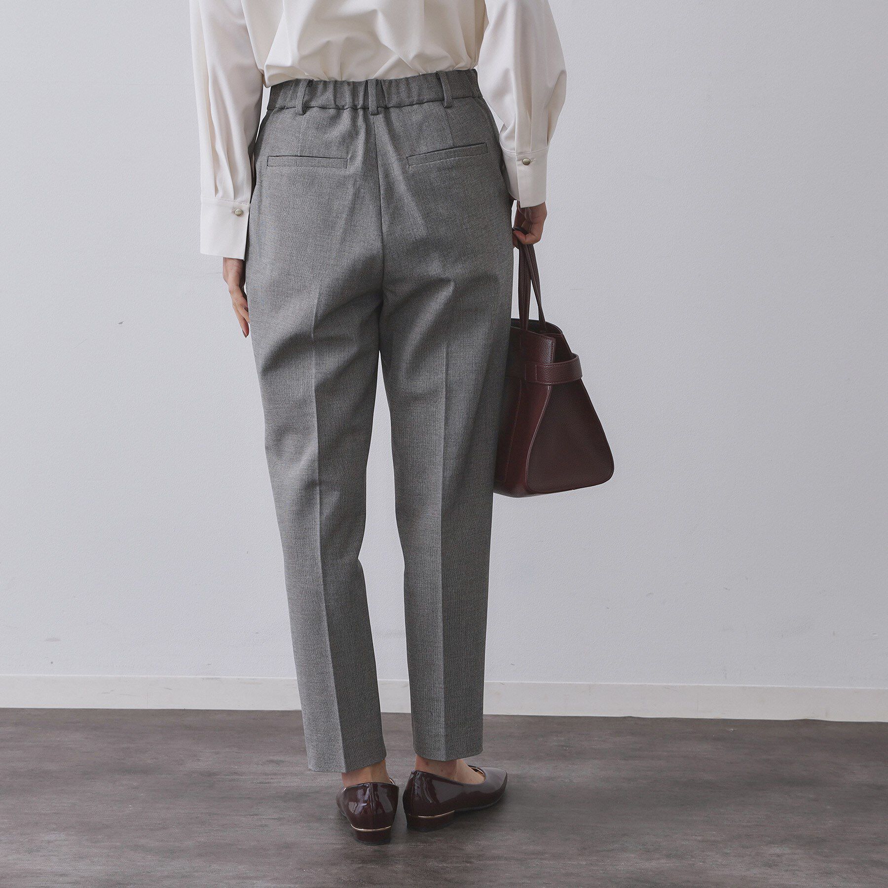 OPAQUE.CLIP「ウォームタッチ テーパードパンツ【洗濯機洗OK/ストレッチ】≪SS～LL≫」|その他|