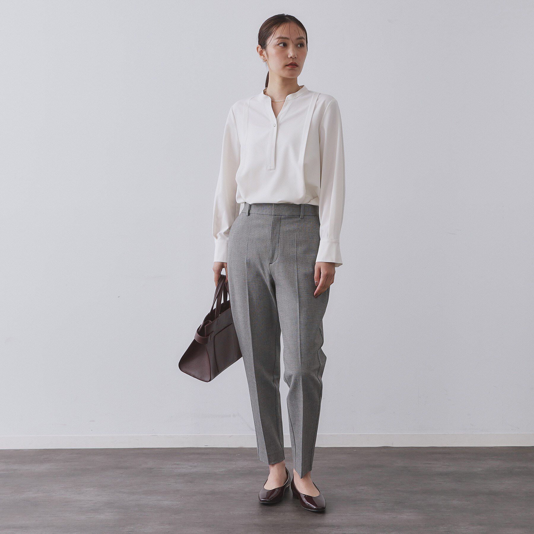 OPAQUE.CLIP「ウォームタッチ テーパードパンツ【洗濯機洗OK/ストレッチ】≪SS～LL≫」|その他|