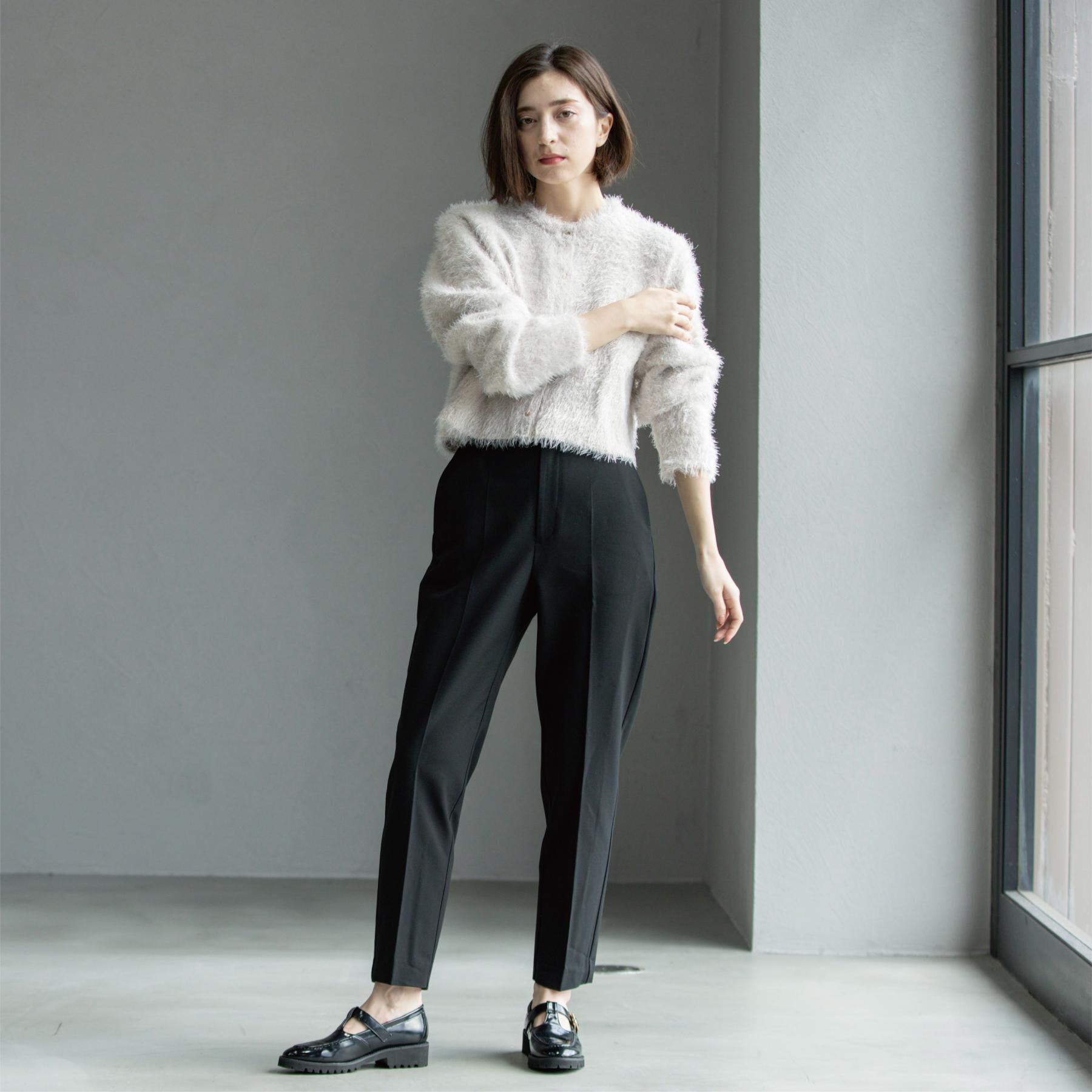 OPAQUE.CLIP「ウォームタッチ テーパードパンツ【洗濯機洗OK/ストレッチ】≪SS～LL≫」|その他|