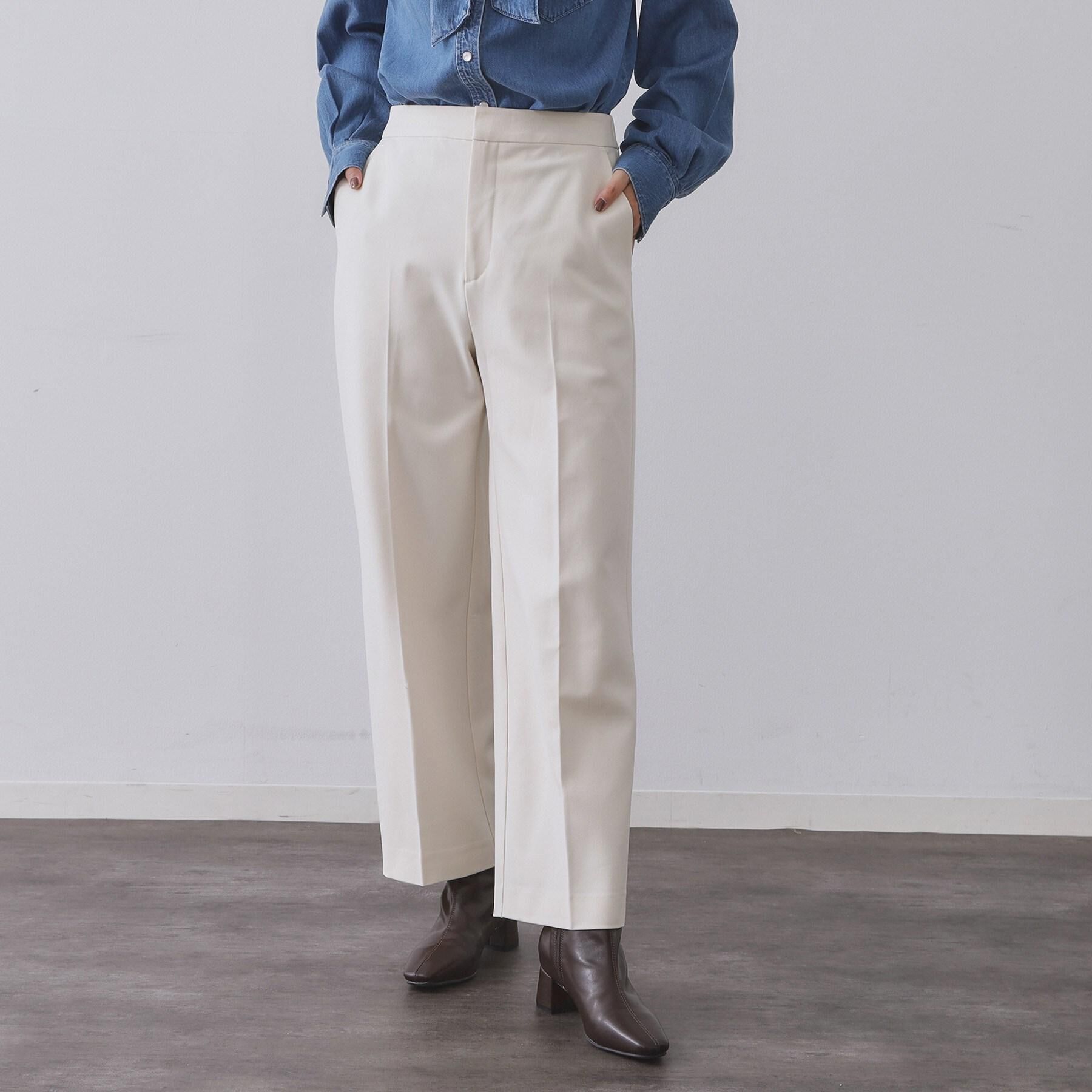 OPAQUE.CLIP「ウォームタッチ ワイドパンツ【洗濯機洗OK/ストレッチ】≪SS～LL≫」|その他|