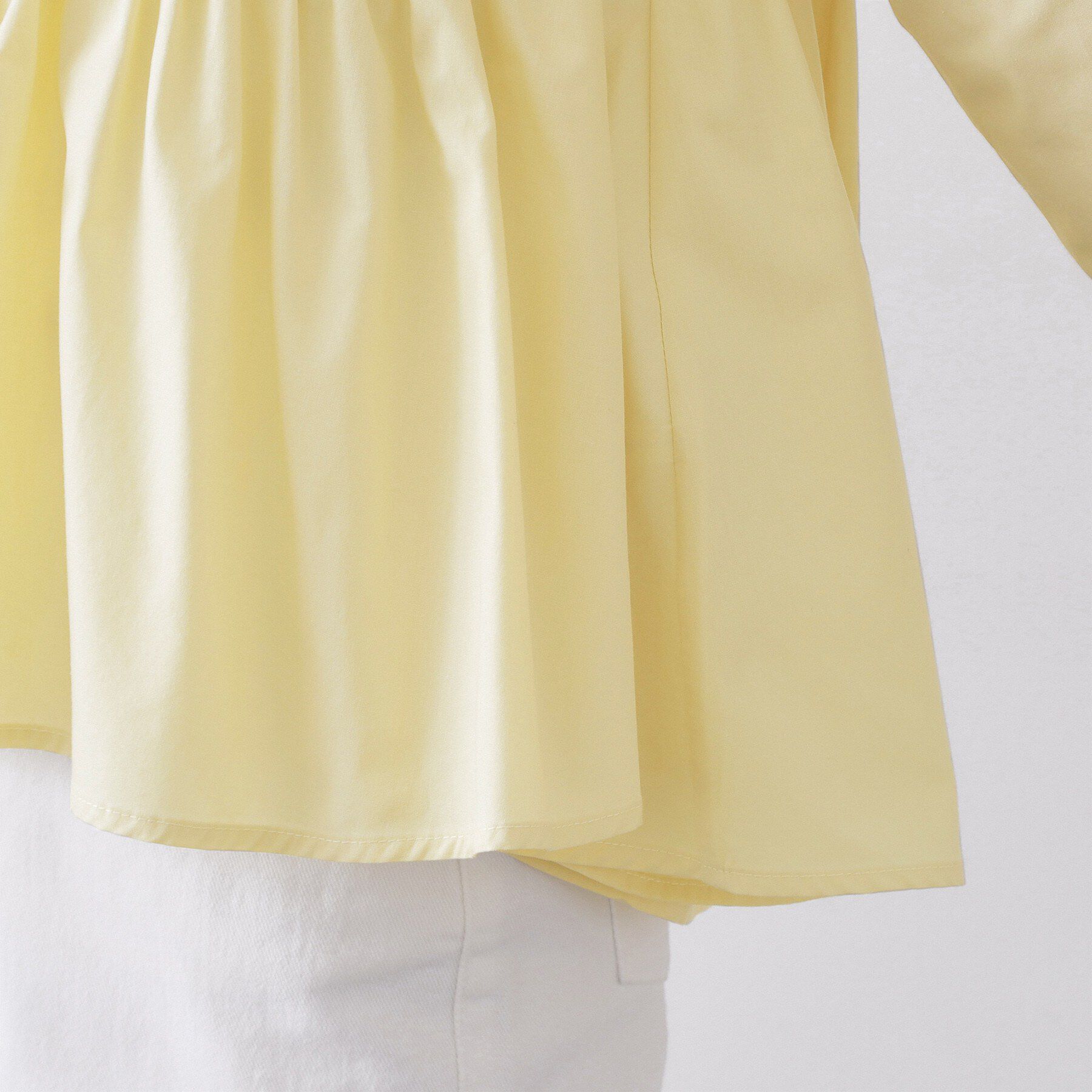 OPAQUE.CLIP「ペプラムシャツ【洗濯機OK】」|シャツ・ブラウス|