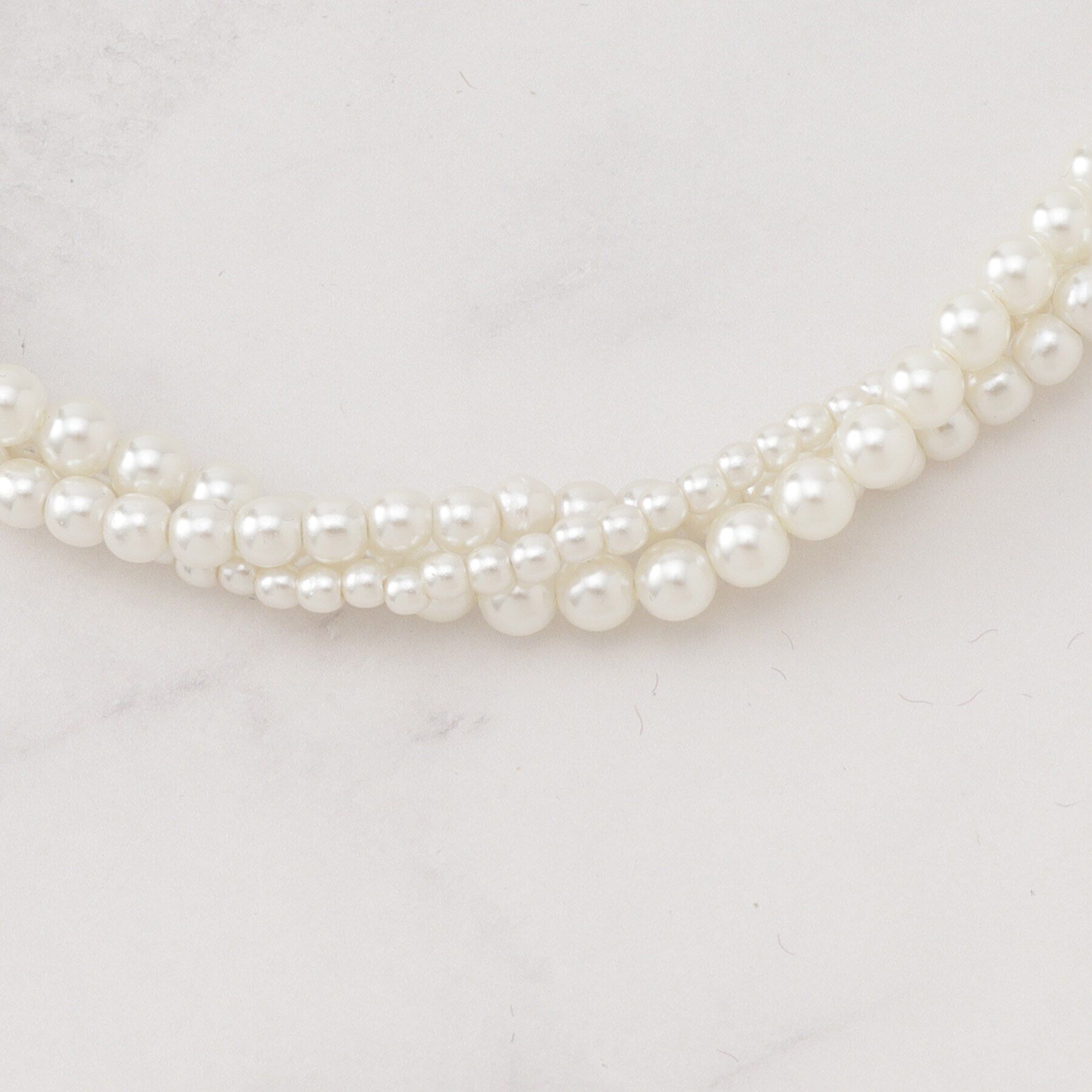 Couture broach「ツイストパール調ネックレス」|ネックレス|