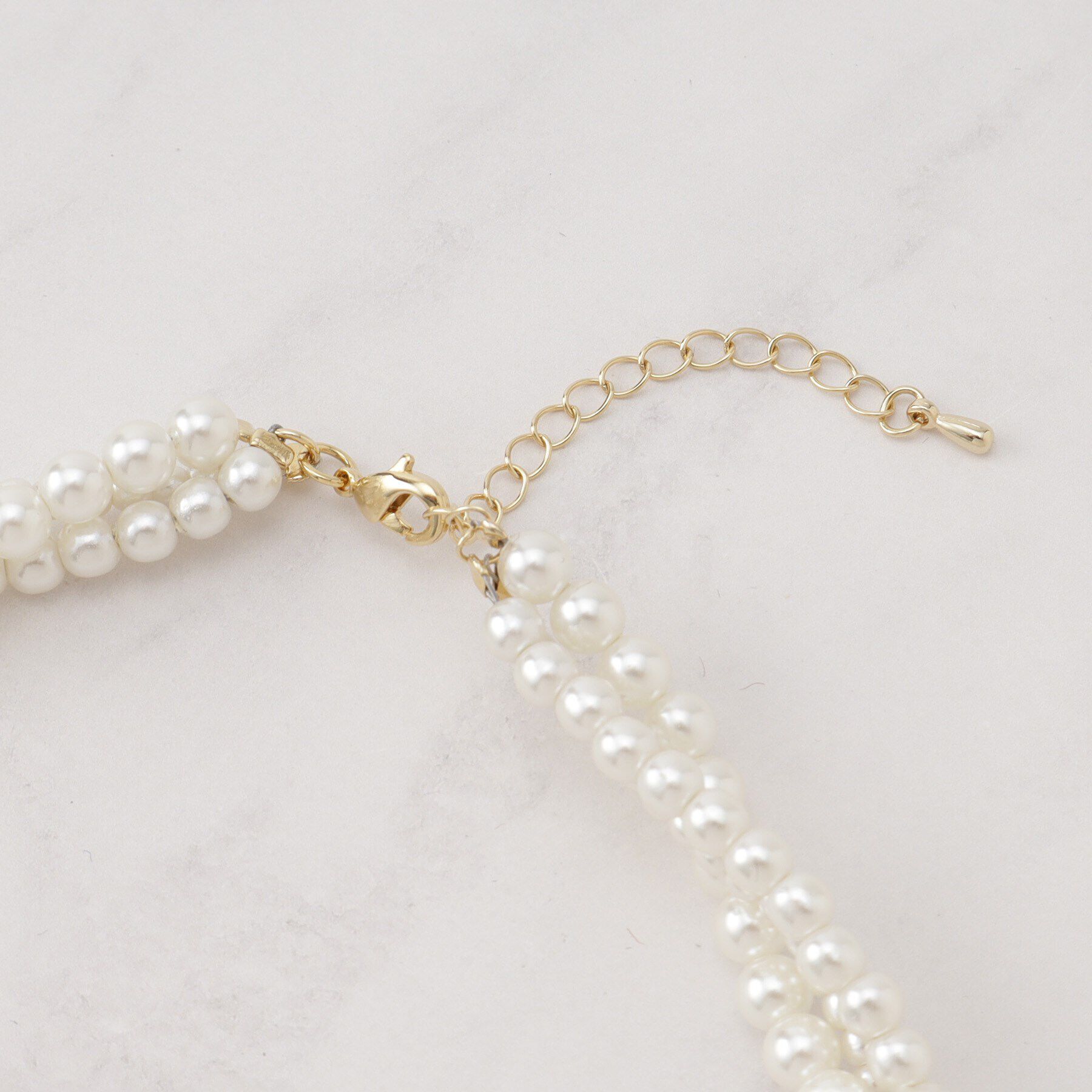 Couture broach「ツイストパール調ネックレス」|ネックレス|