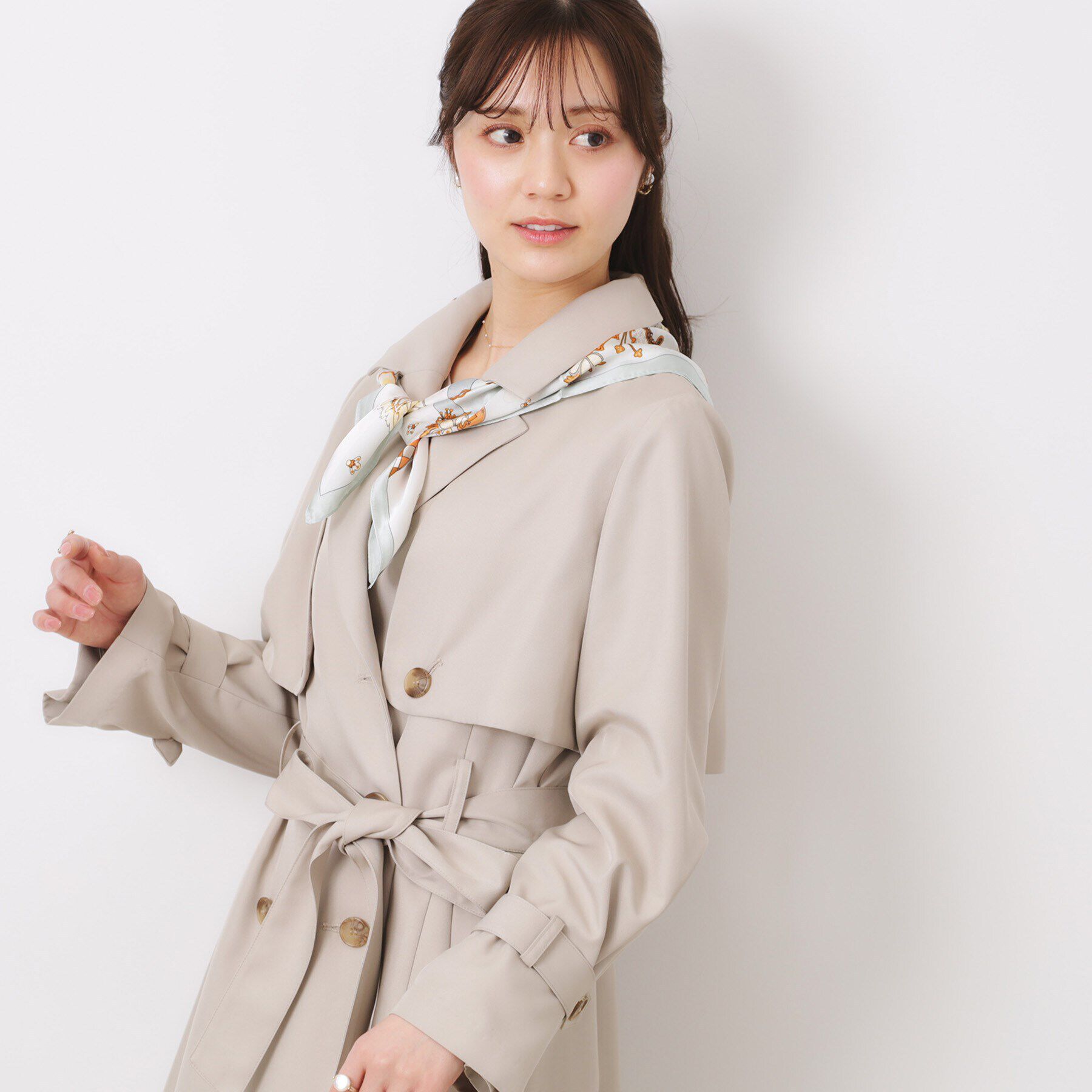 Couture broach「フラワー大判スカーフ」|バンダナ・スカーフ|