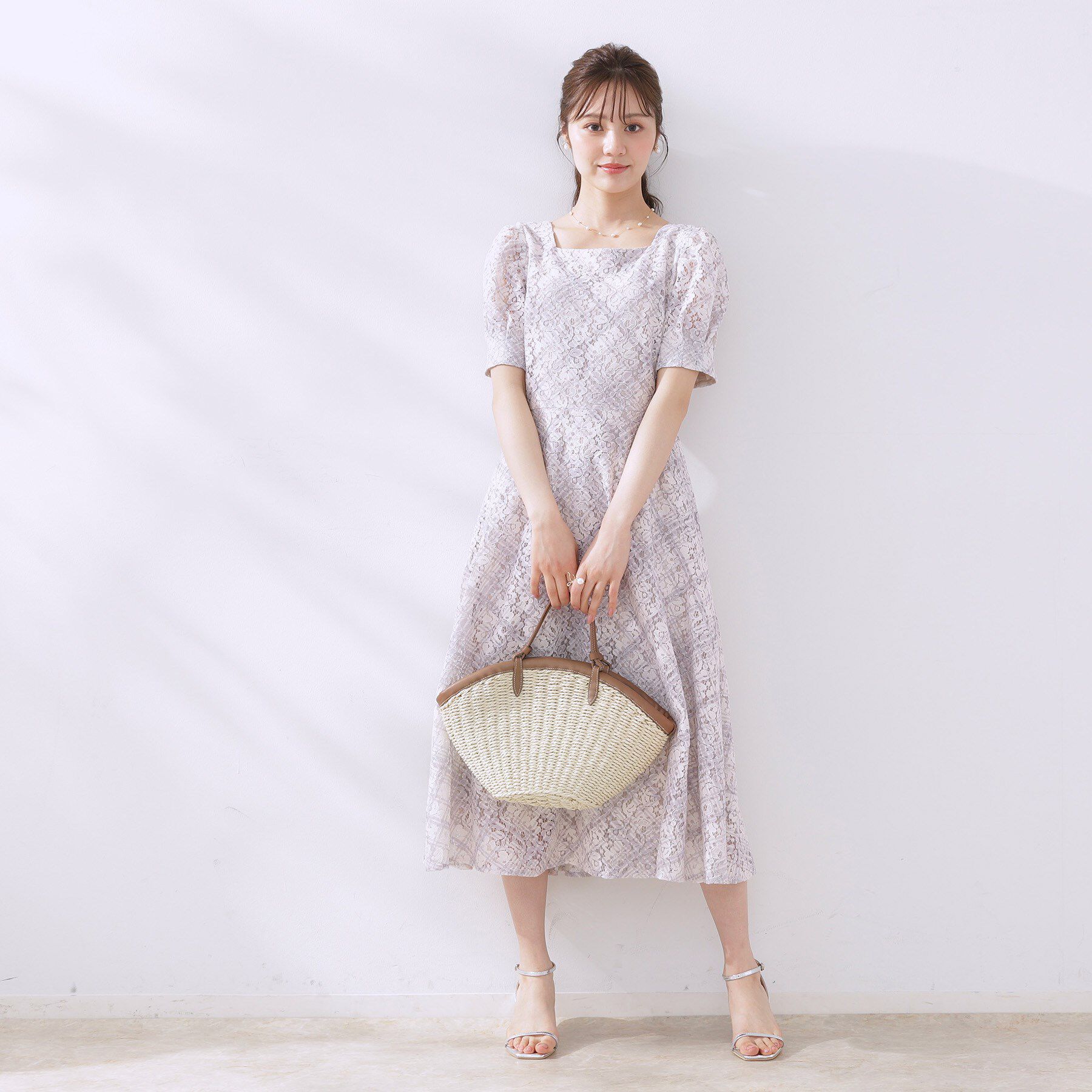 Couture broach「合皮トリミングペーパートート」|トートバッグ|