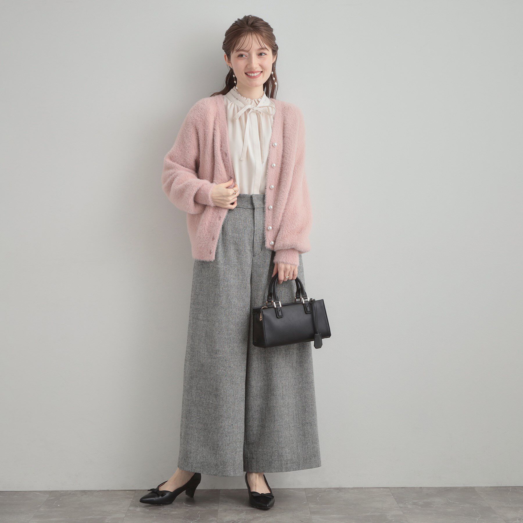 Couture broach「【ふわふわ/前後2WAY】フェザーカーディトップス」|カーディガン|