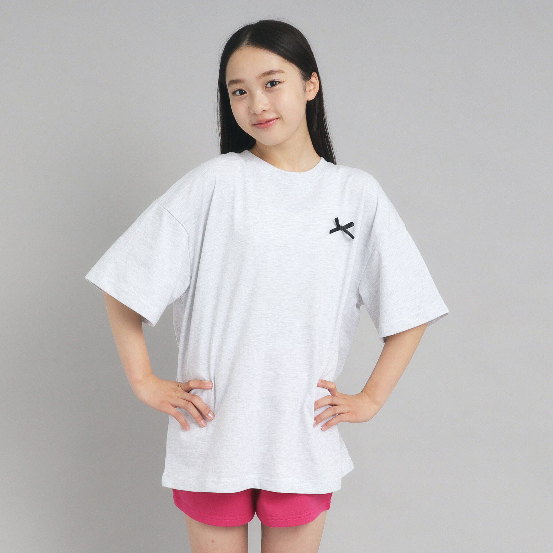 PINK-latte「【130cmあり】バックフォトプリントTシャツ」|Tシャツ・カットソー|