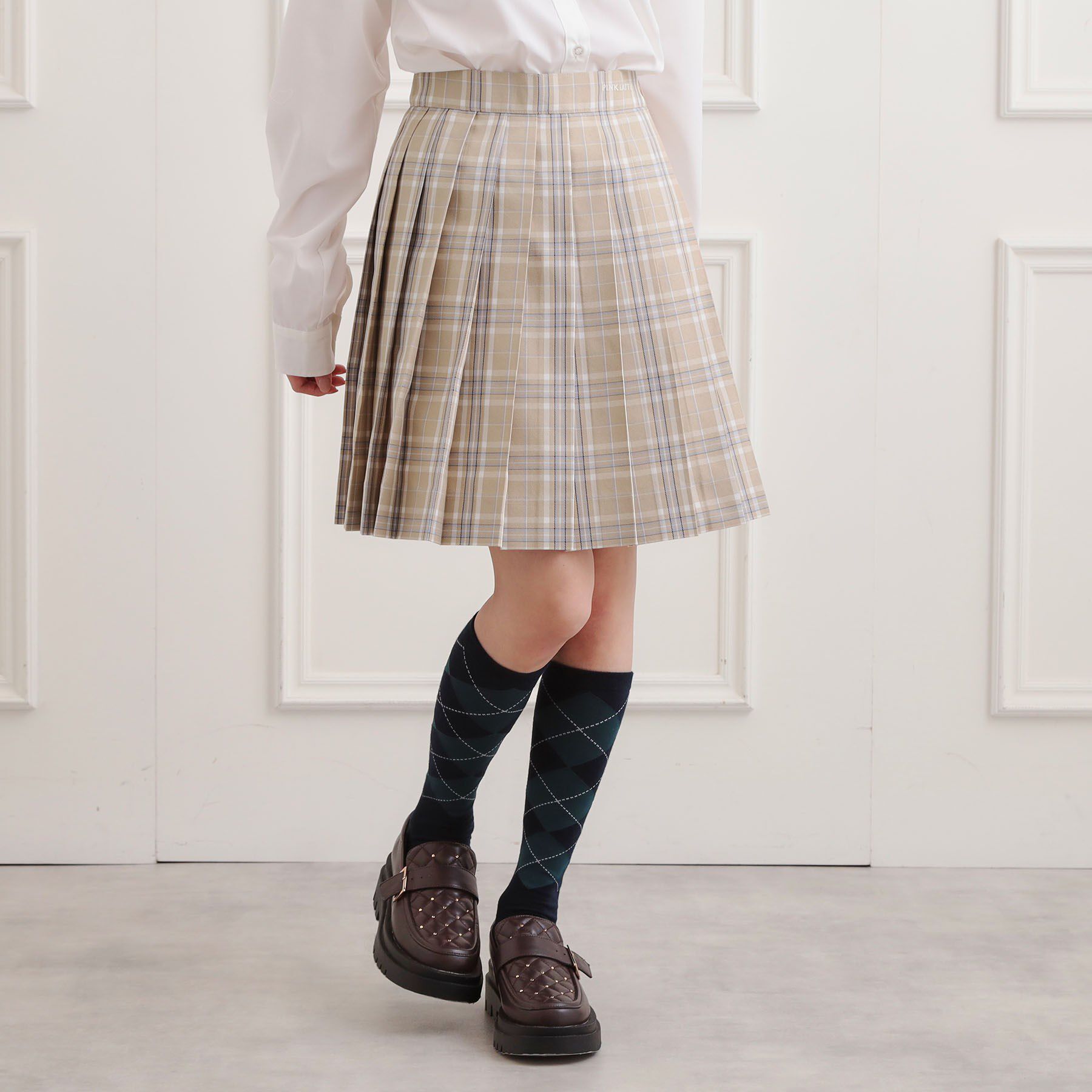 PINK-latte「【2026年入卒・セレモニー・卒服】チェックプリーツスカート」|スカート|
