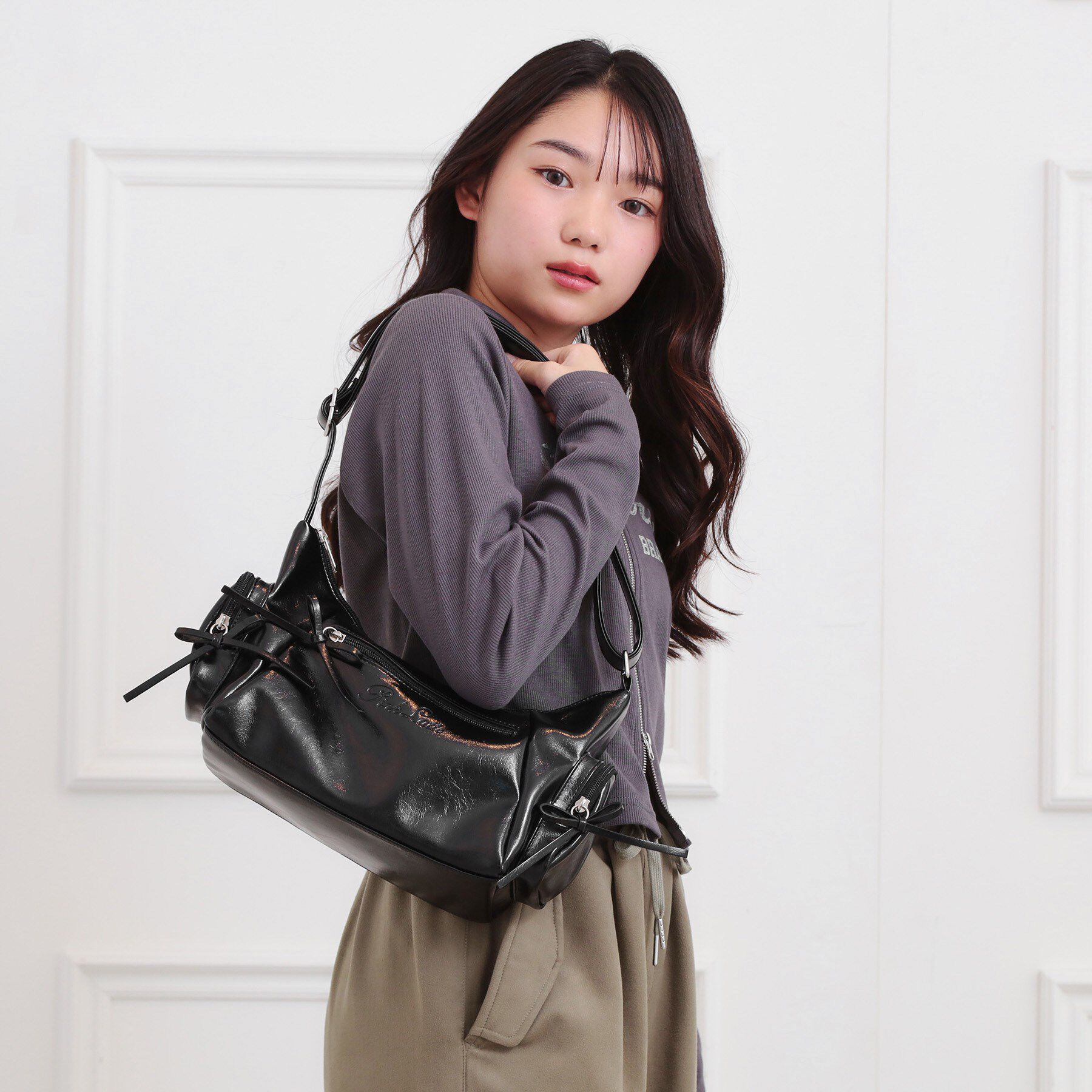 PINK-latte「細リボン2wayショルダー」|ショルダー・メッセンジャー|