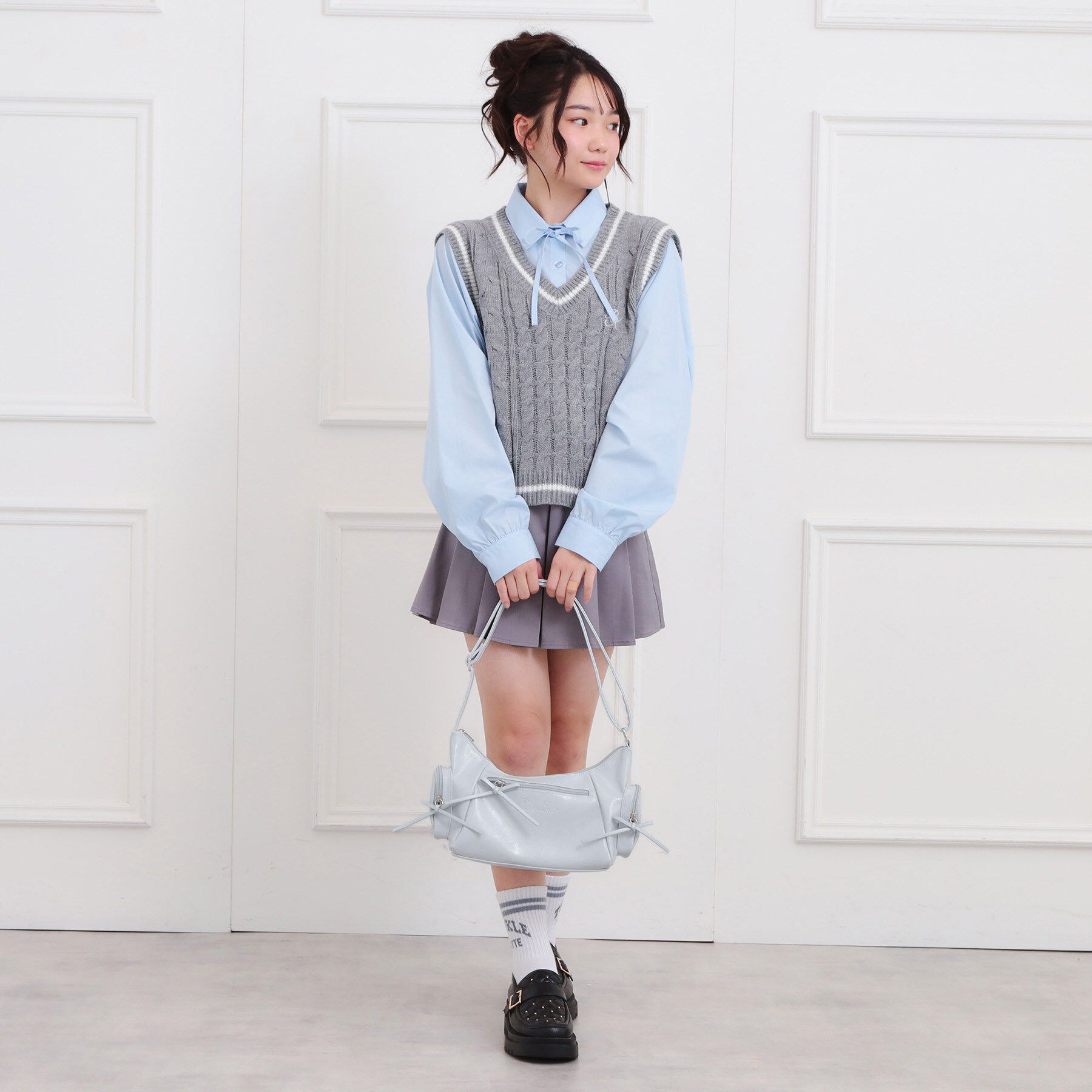 PINK-latte「細リボン2wayショルダー」|ショルダー・メッセンジャー|