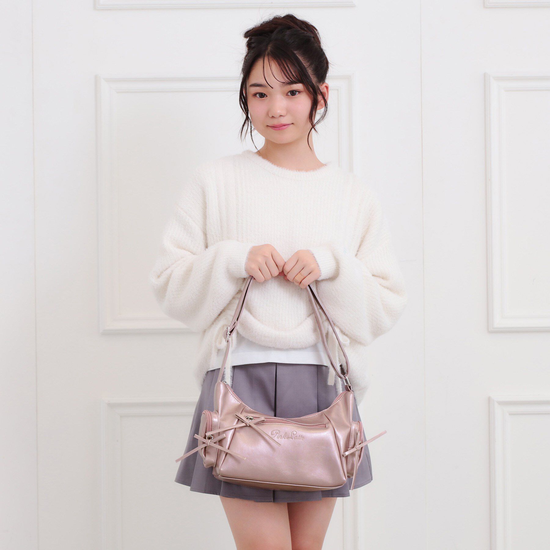 PINK-latte「細リボン2wayショルダー」|ショルダー・メッセンジャー|