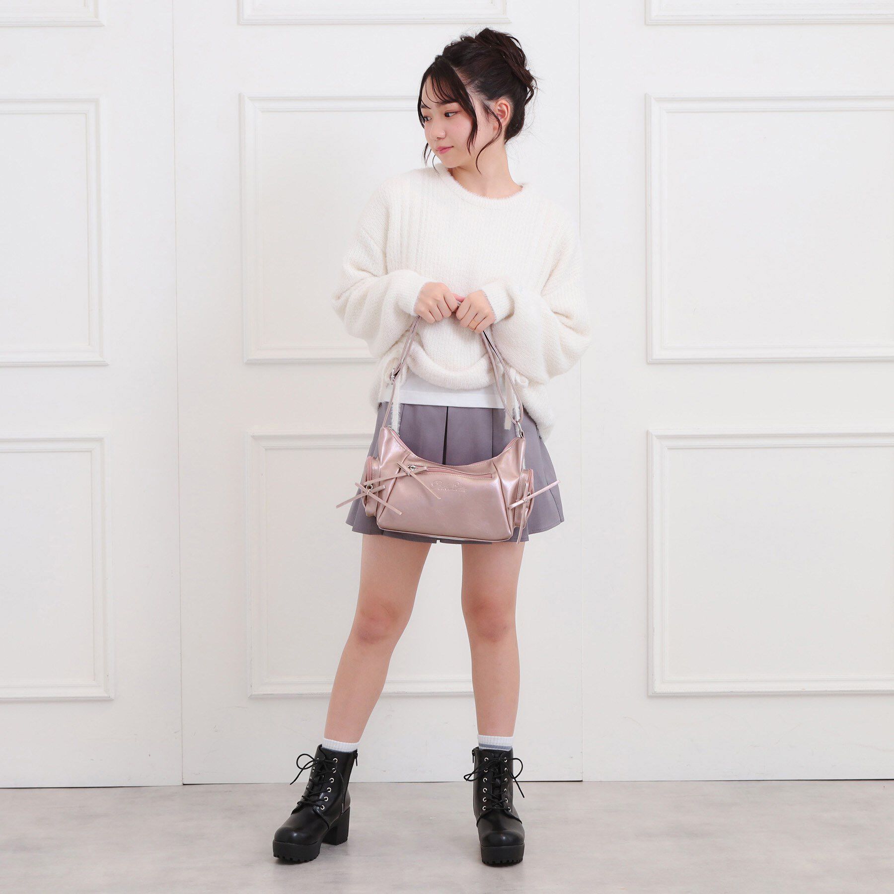 PINK-latte「細リボン2wayショルダー」|ショルダー・メッセンジャー|