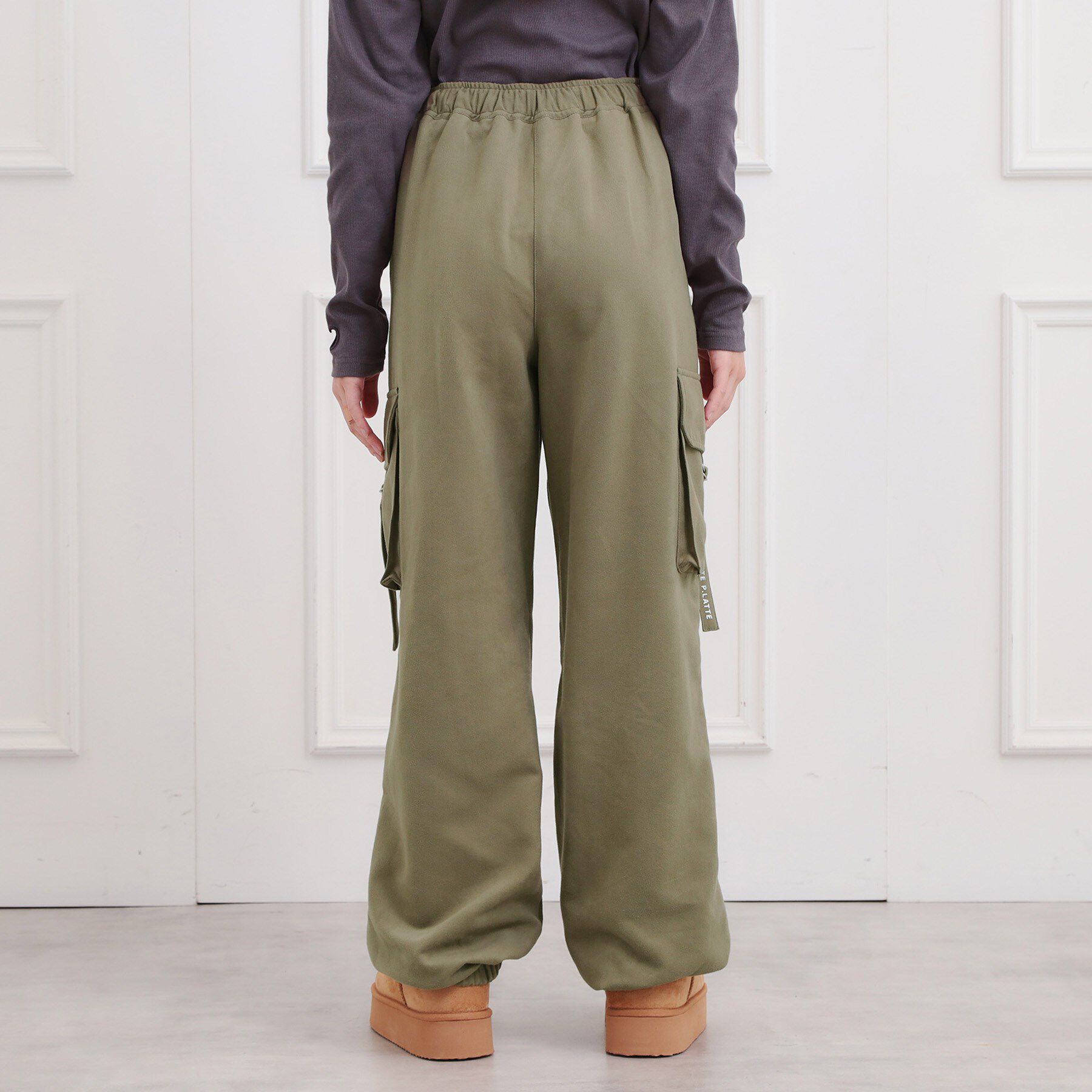 PINK-latte「ピーチ起毛ベーシックカーゴパンツ」|その他|