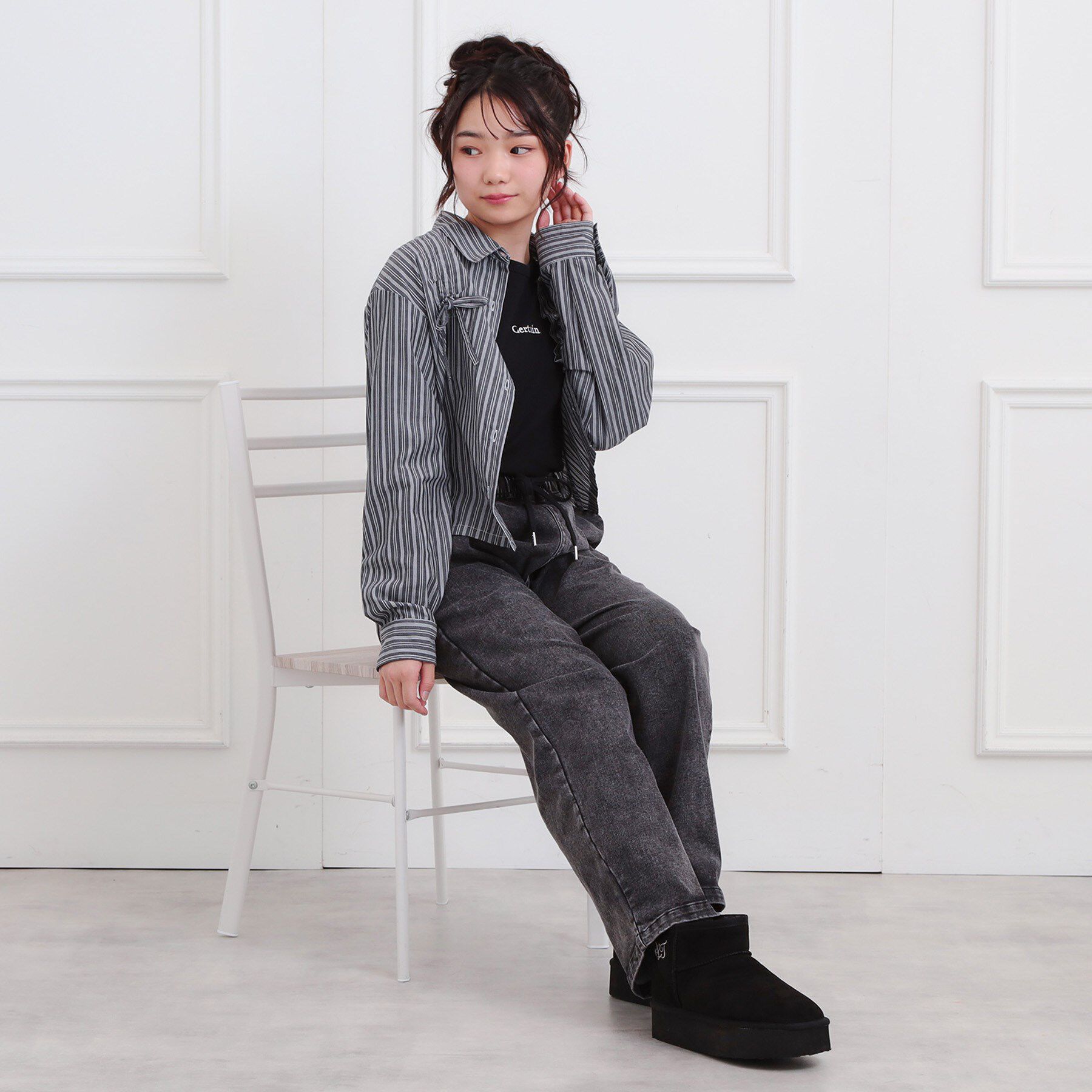 PINK-latte「裏起毛イージーロングパンツ」|その他|