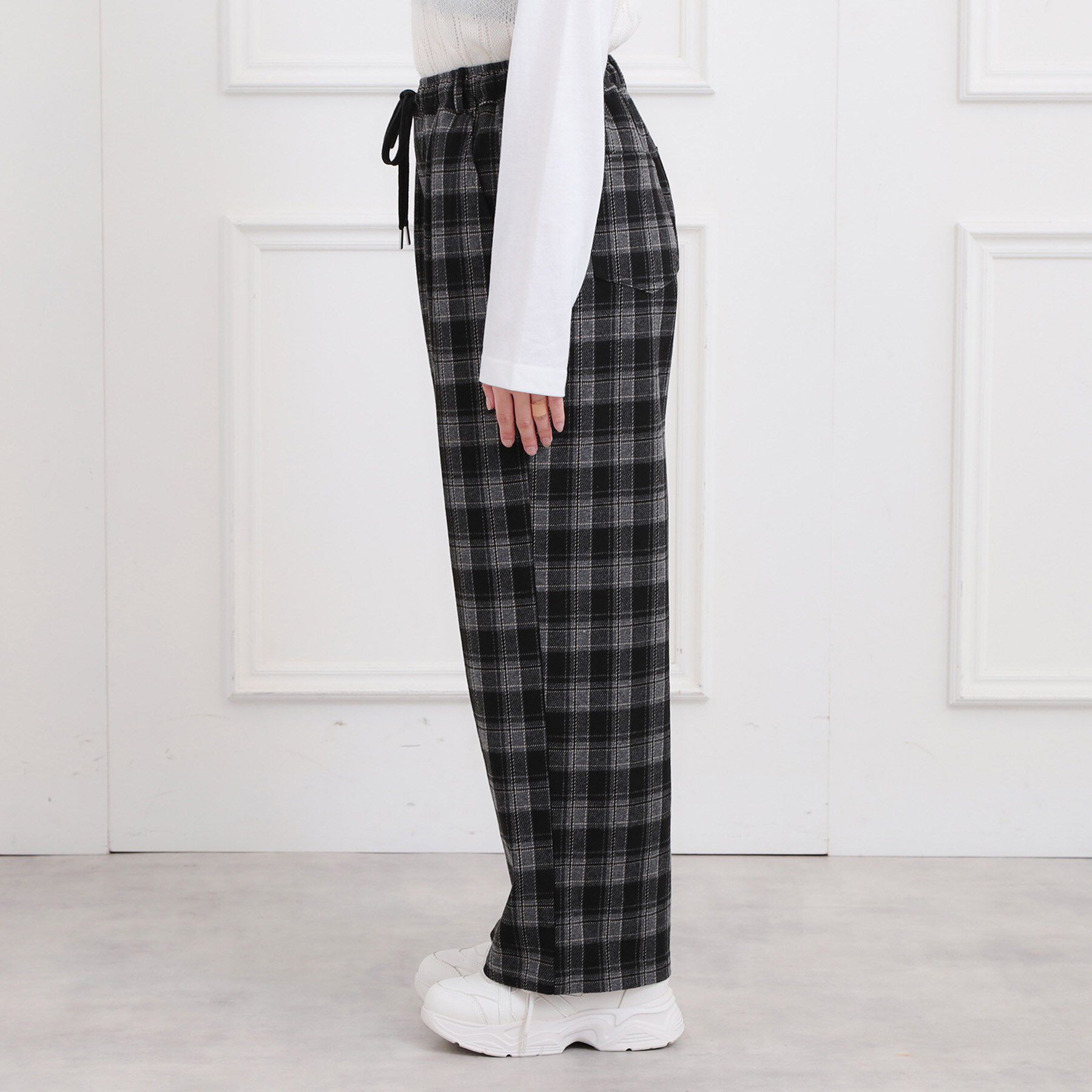 PINK-latte「裏起毛イージーロングパンツ」|その他|